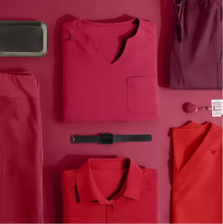 Shop Red Family Scrubs