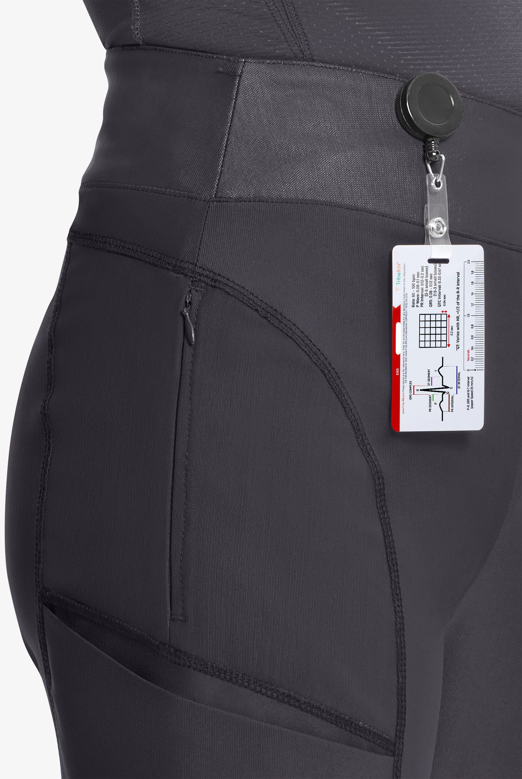 Infinity GNR8 Kinetic Knit Women's 5-Pocket STRETCH Cross-Over Waistband Wide Leg Scrub Pants