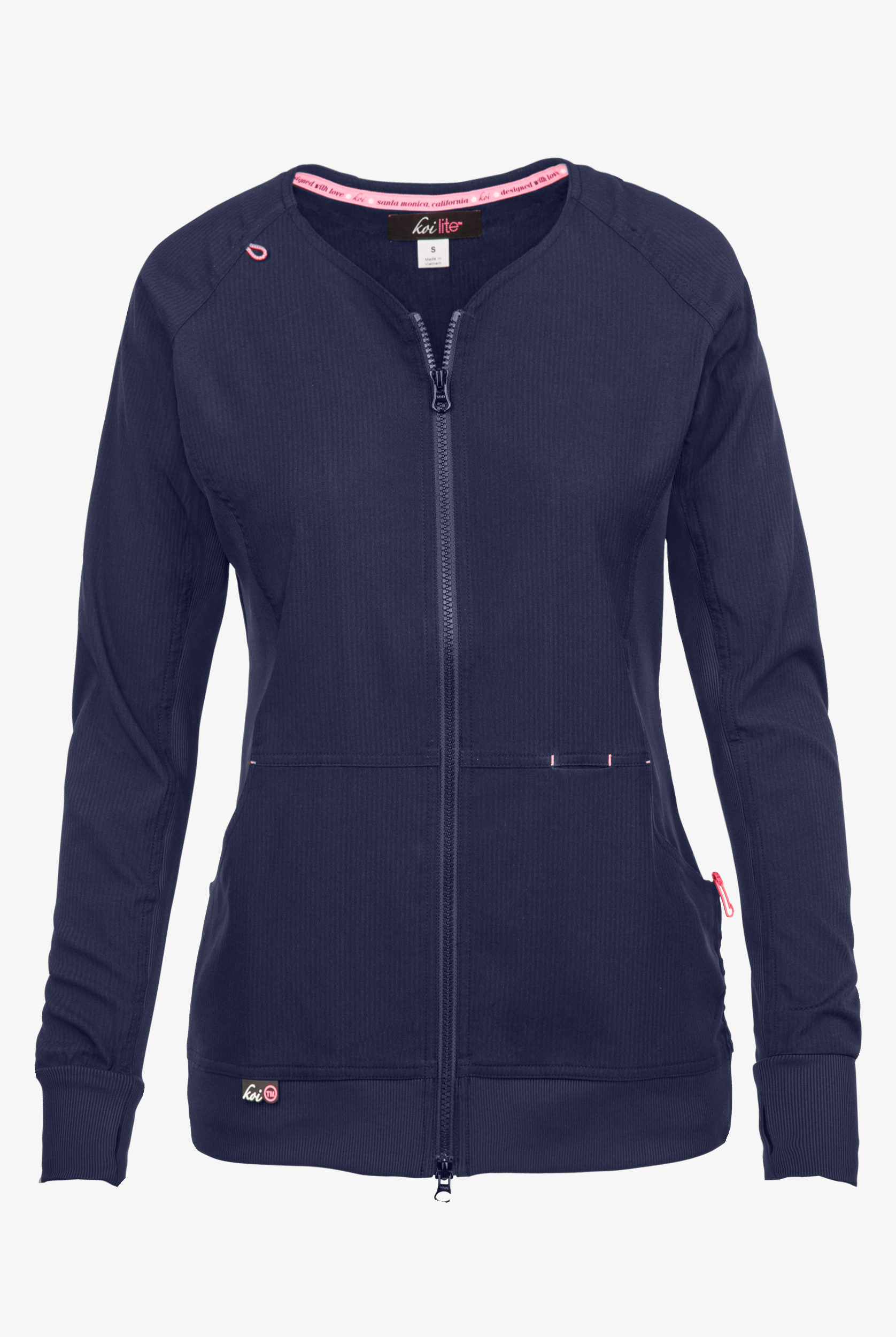 koi Lite&trade; Clarity Women's 3-Pocket Zip Front Scrub Jacket