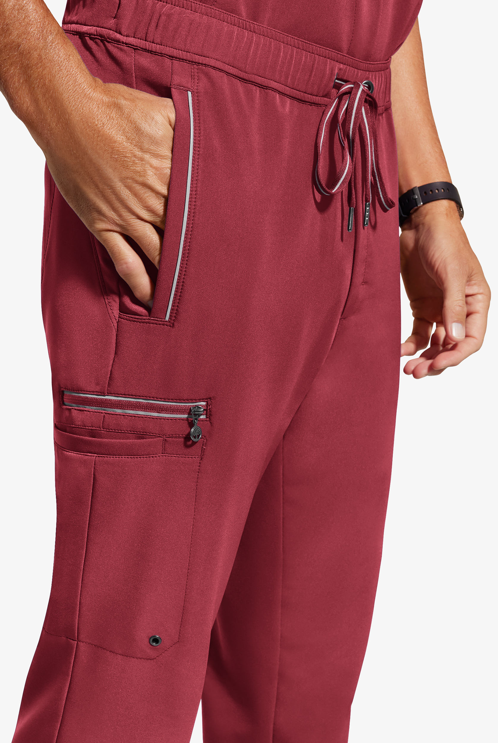 Healing Hands 360 Noah Men's 7-Pocket STRETCH Elastic Waistband Drawstring Pants