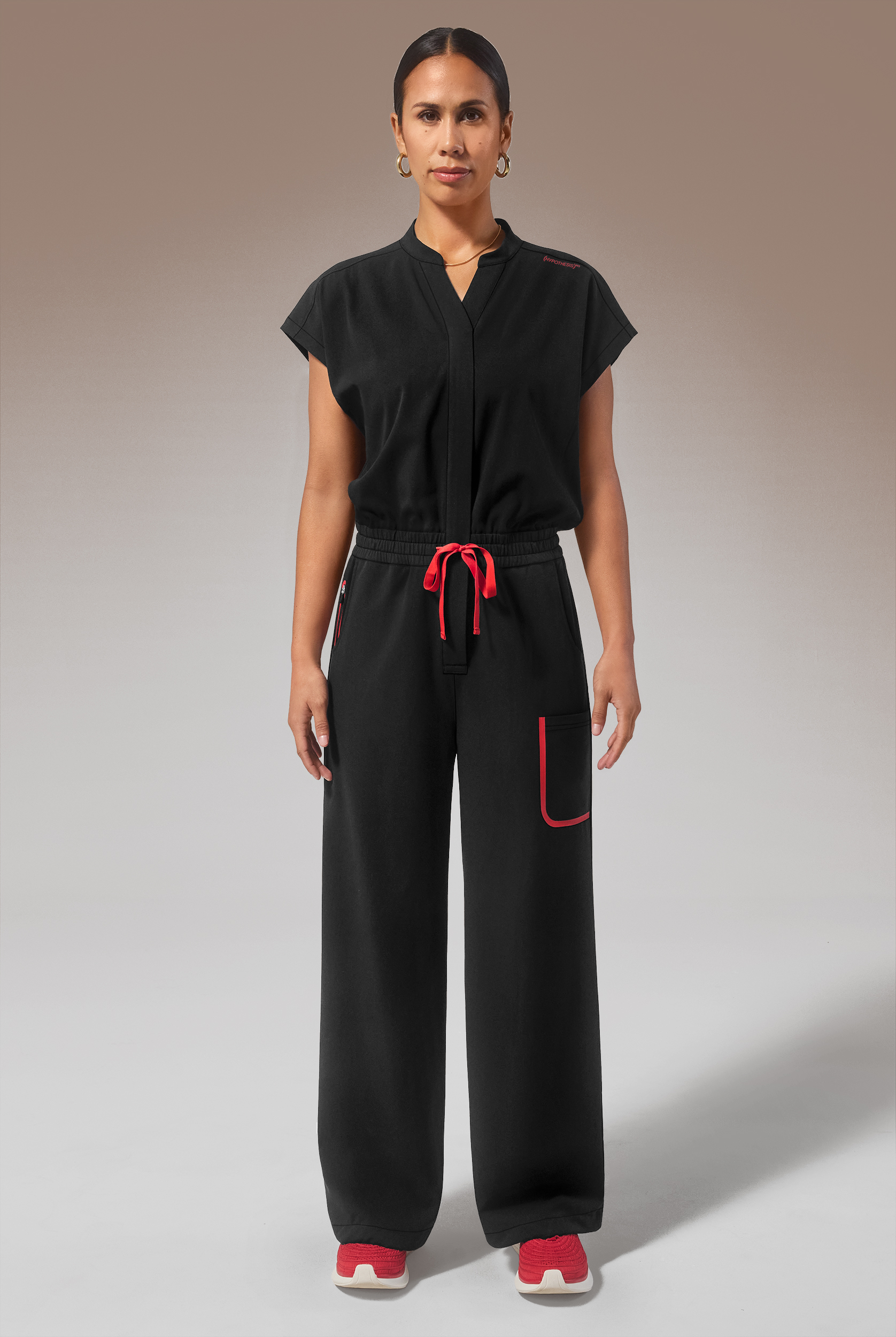 Hypothesis (RED) Duo Base Women's 6-Pocket Wide Leg Jumpsuit