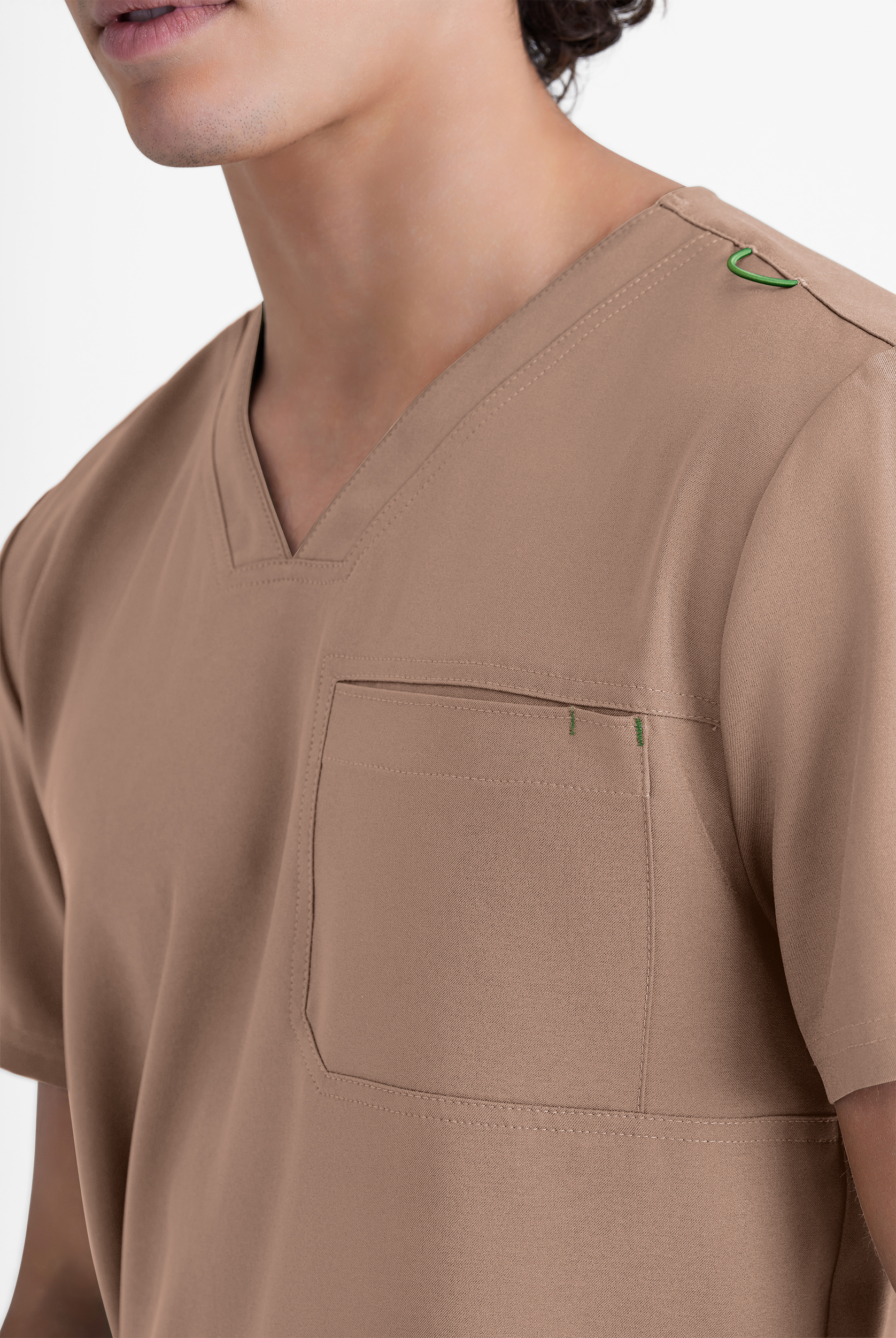 Grey's Anatomy by Barco Evolve STRETCH Journey Men's 1-Pocket Tuck In V-Neck Scrub Top