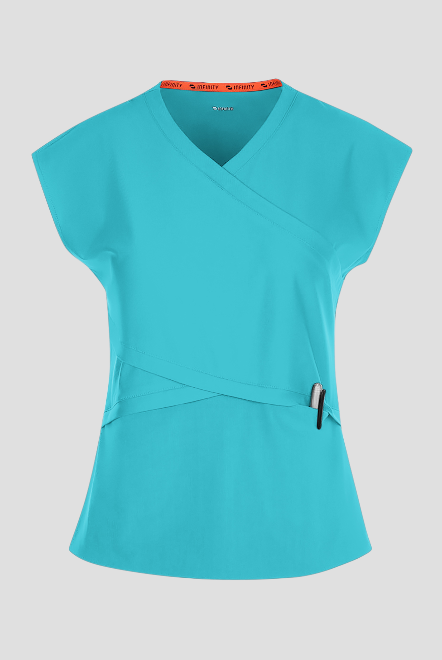 Infinity GNR8 Kinetic Knit Women's 3-Pocket STRETCH Dolman Wrap V-Neck Scrub Top