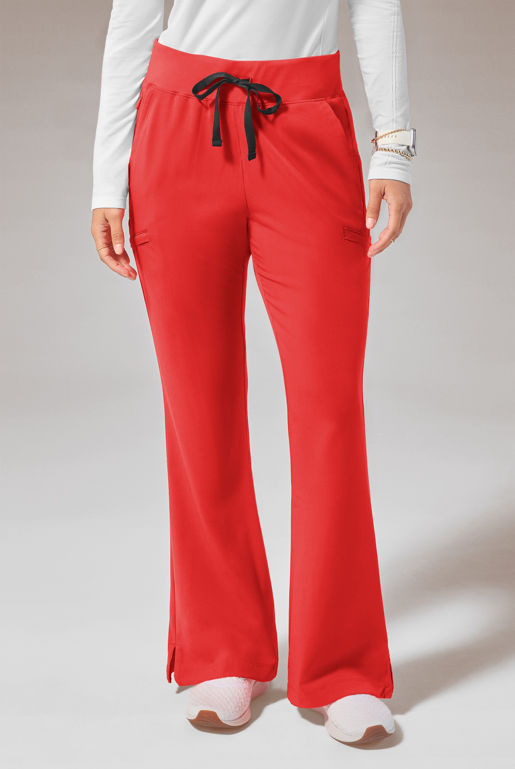 Hypothesis (RED) Meta FL Women&rsquo;s 7-Pocket Flare Leg Cargo Scrub Pant