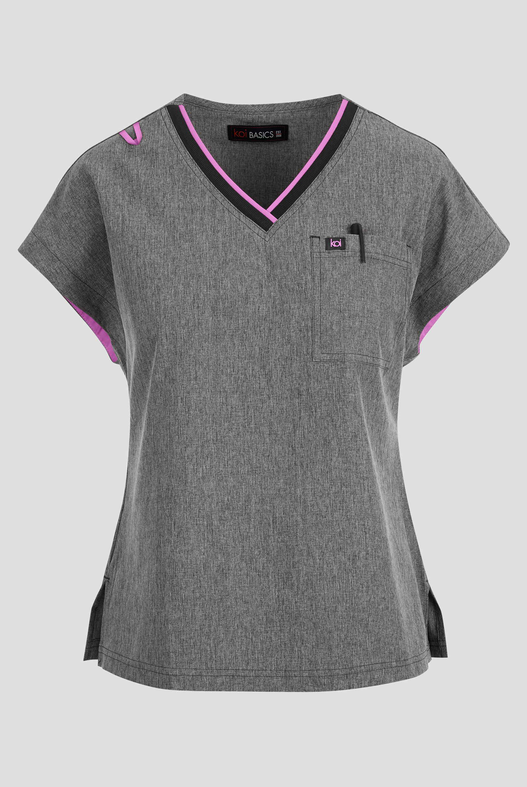 koi Basics Mckenna Women's 1-Pocket STRETCH V-Neck Dolman Sleeve Scrub Top