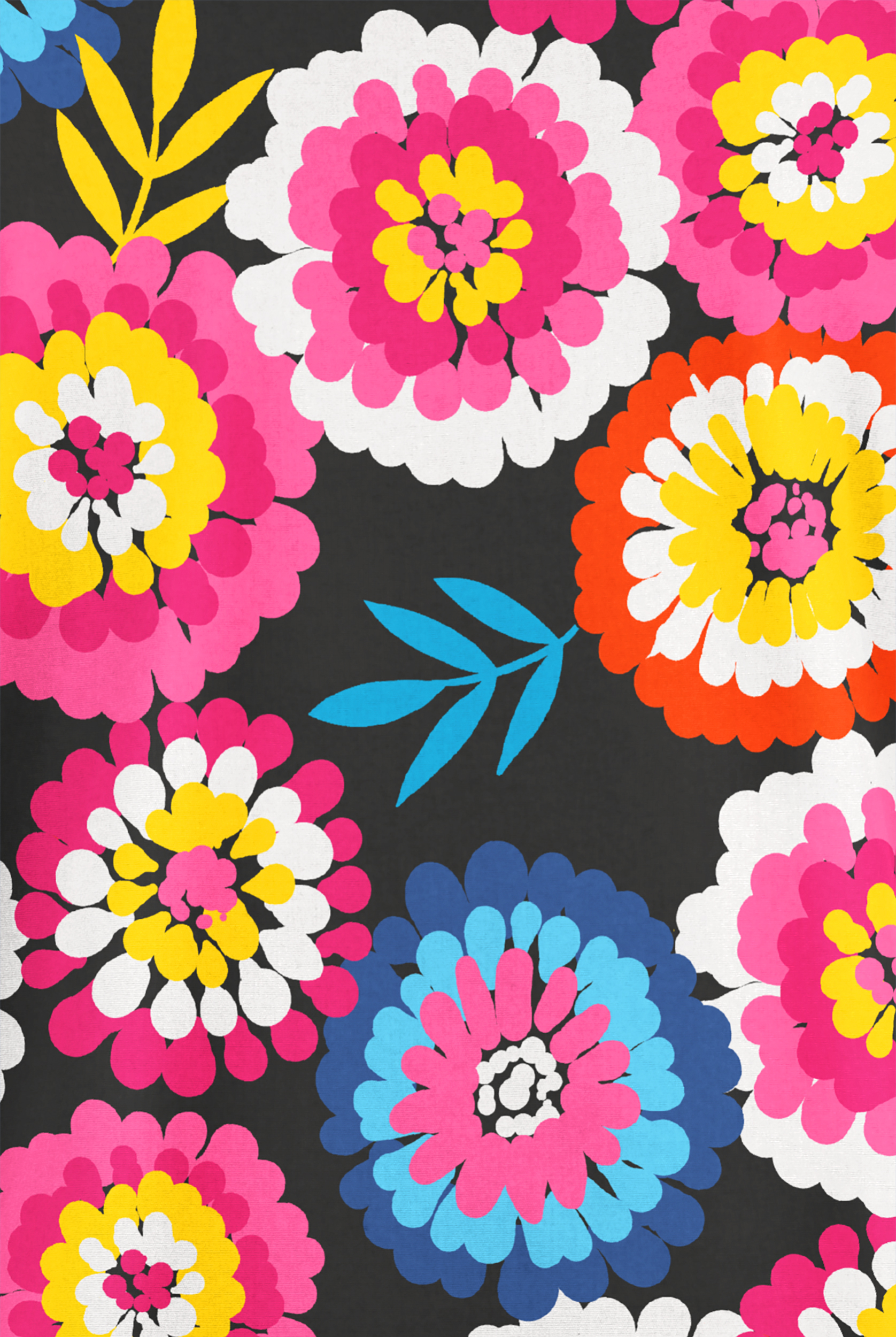 Butter-Soft Originals Flower Market Women's 2-Pocket Classic Fit V-Neck Print Scrub Top