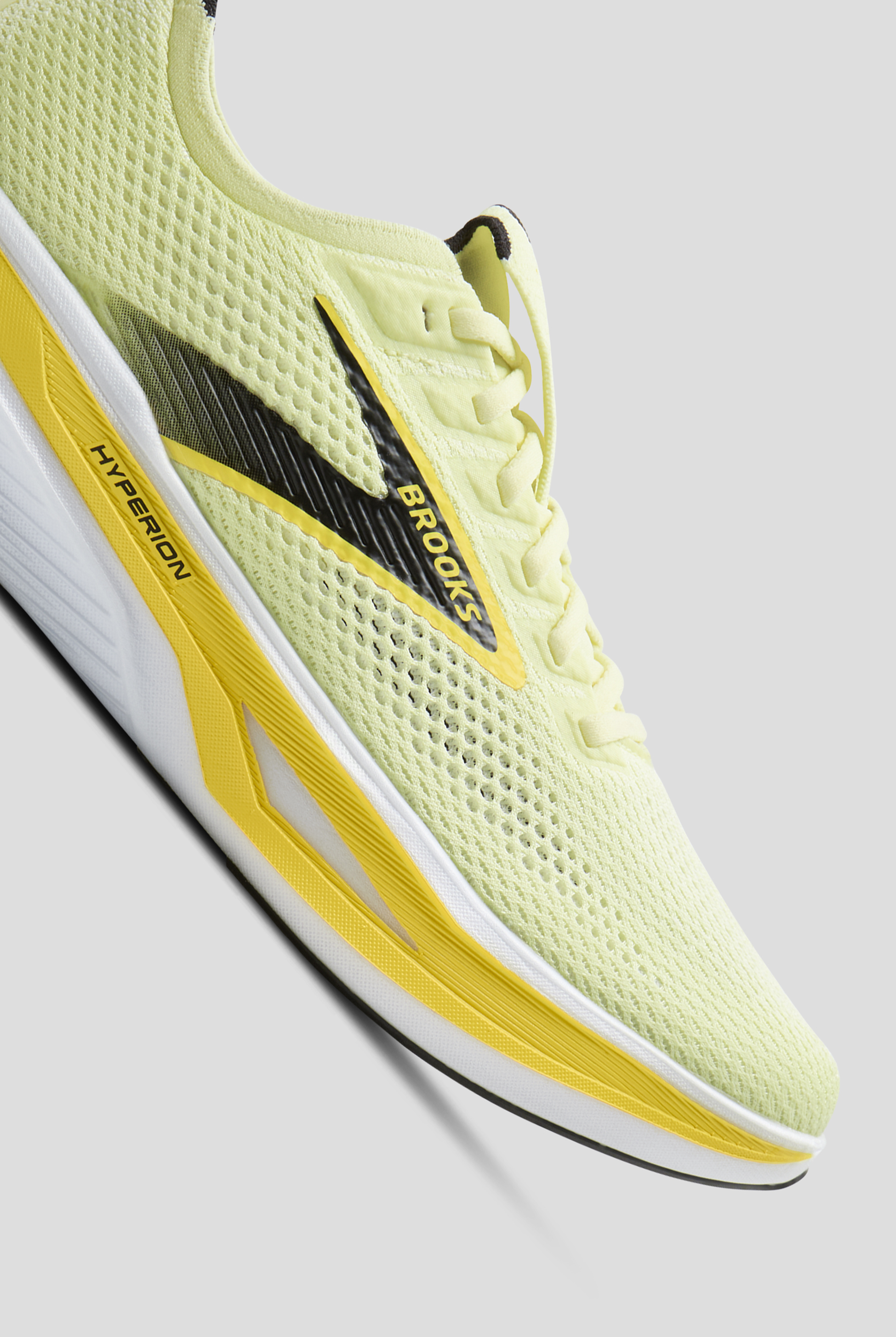 Zapatillas deportivas de enfermer&iacute;a Brooks Hyperion 3 Luminary/Black/Yellow con cordones para hombre