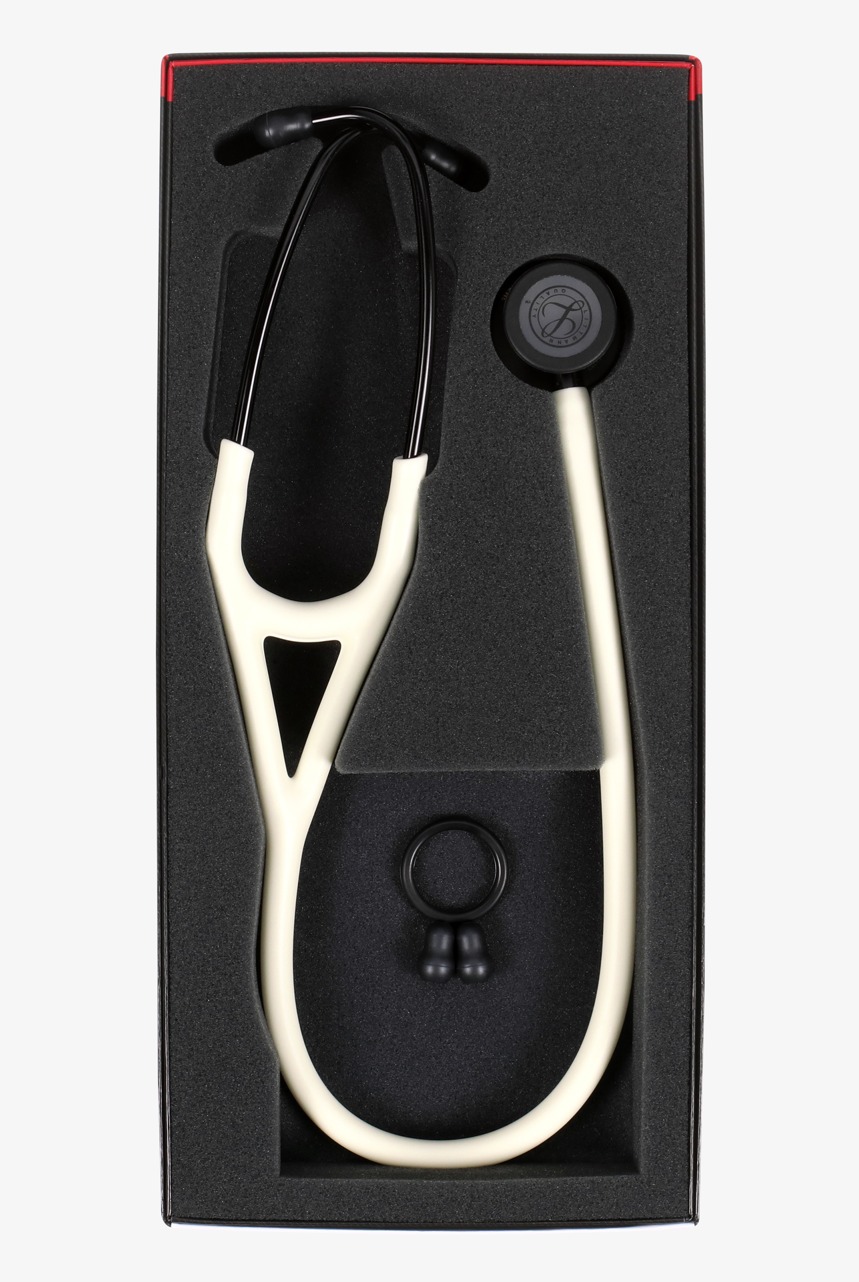 3M&trade; Littmann&reg; Cardiology IV &trade; Black Matte Finish with Alabaster Satin Tube Stethoscope