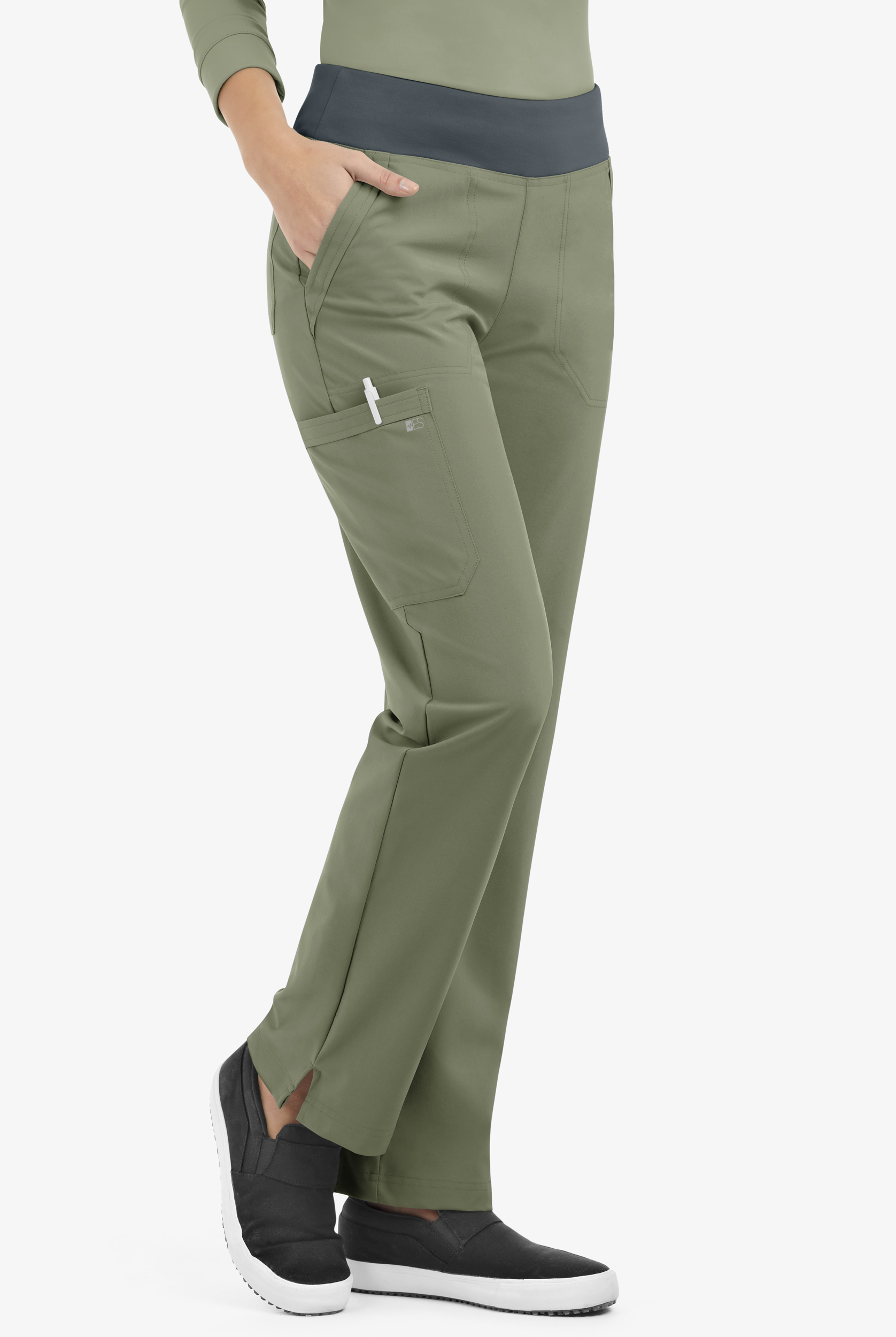 Easy STRETCH Sienna Women's 5-Pocket Sport Yoga Scrub Pants - Petite