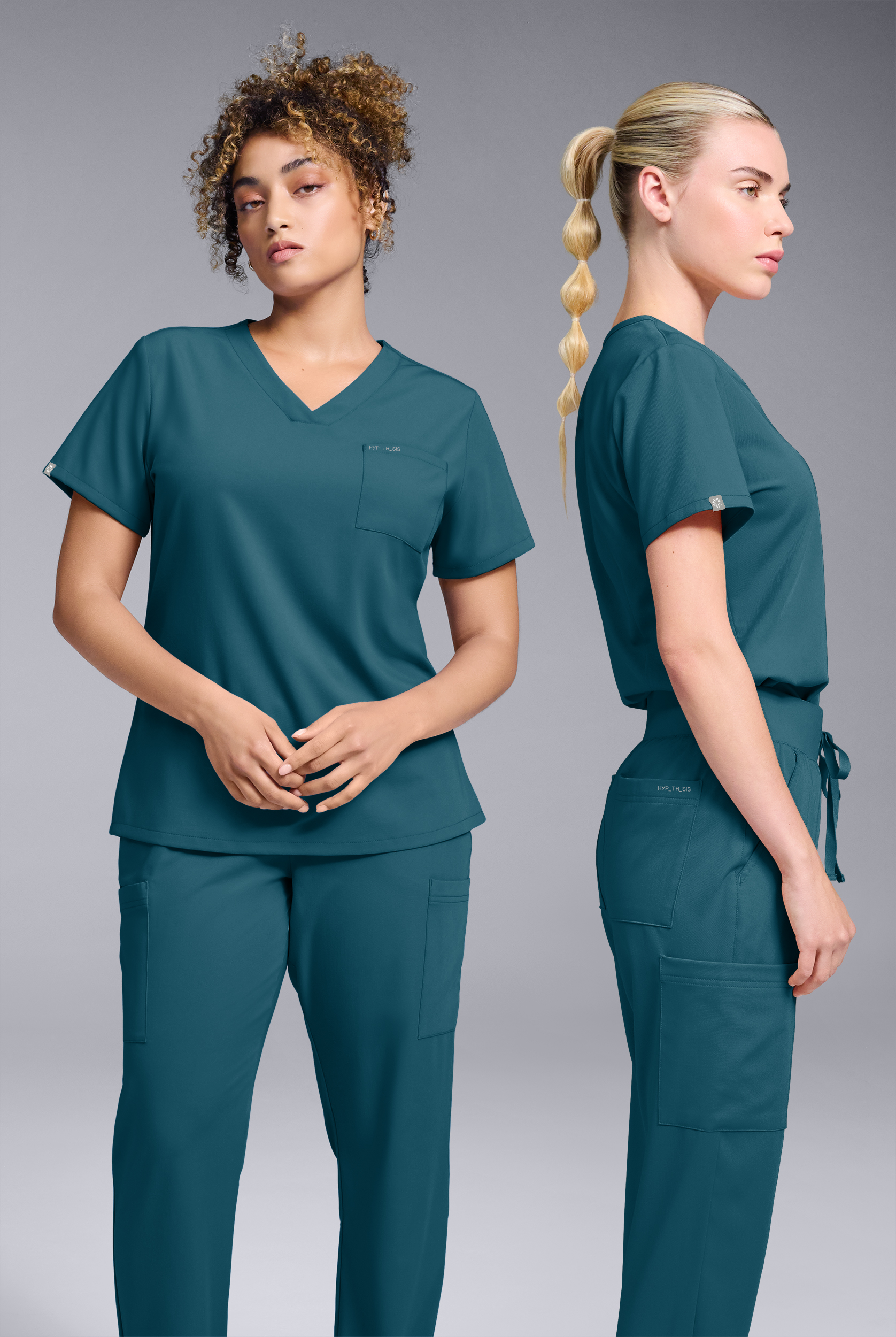 Hypothesis Women's Base V-Neck Tuck-In Scrub Top