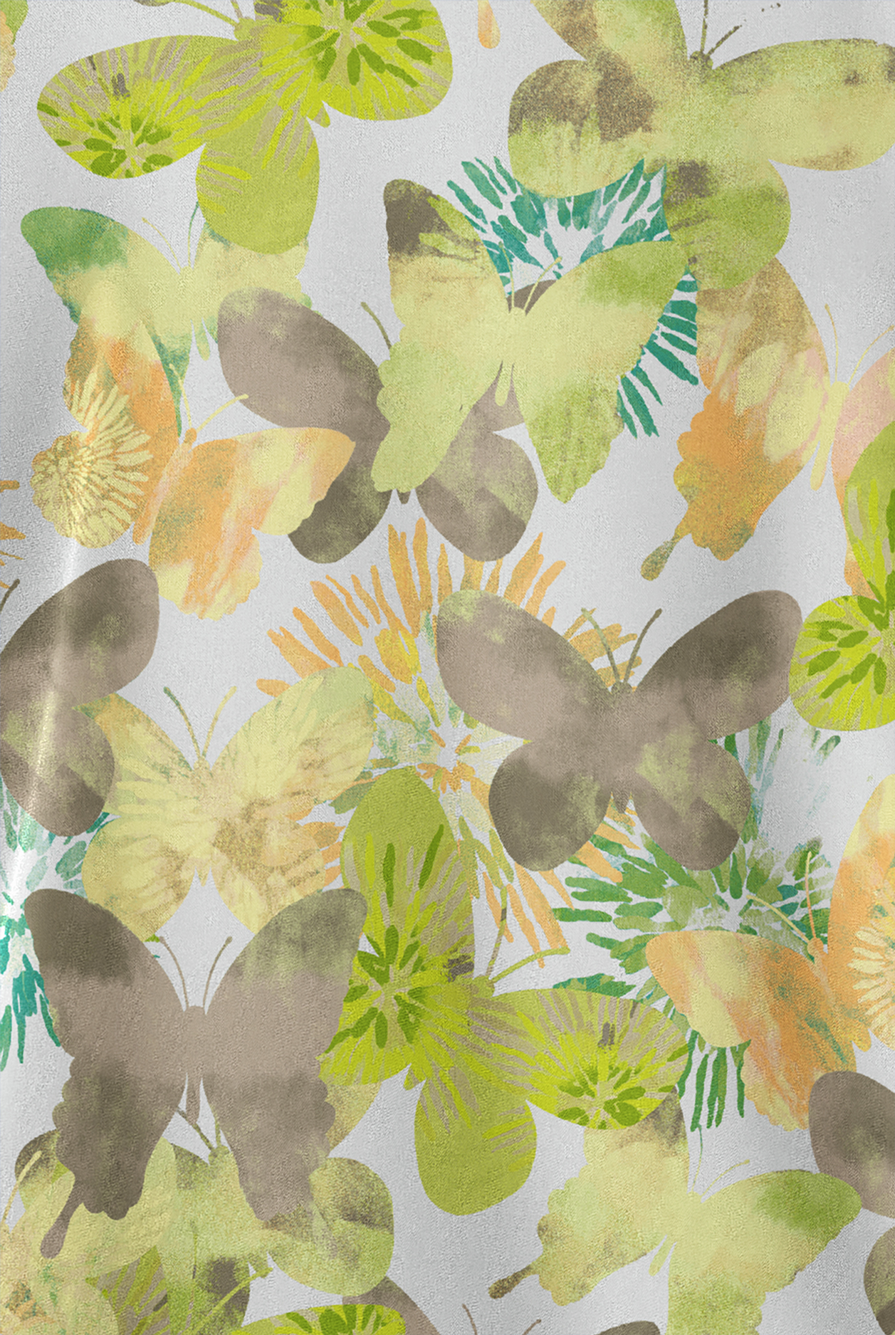 Butter-Soft STRETCH Wings Of Love White Women's 2-Pocket V-Neck Print Scrub Top