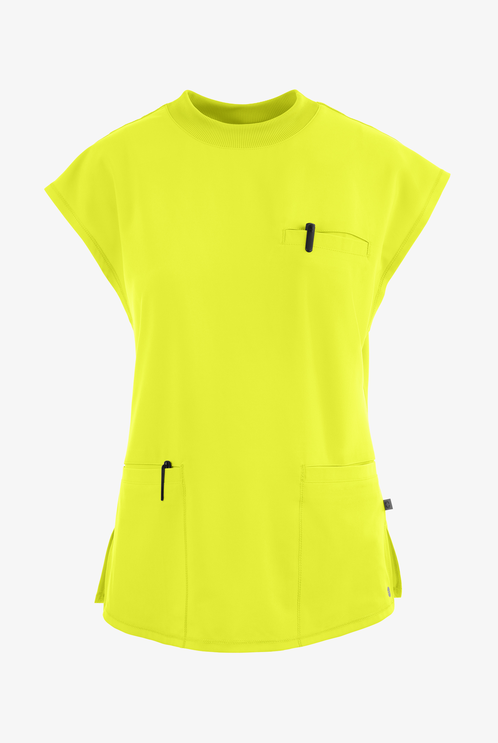 Infinity Women's 4-Pocket STRETCH Dolman Sleeve Rib-Knit Mock Neck Scrub Top