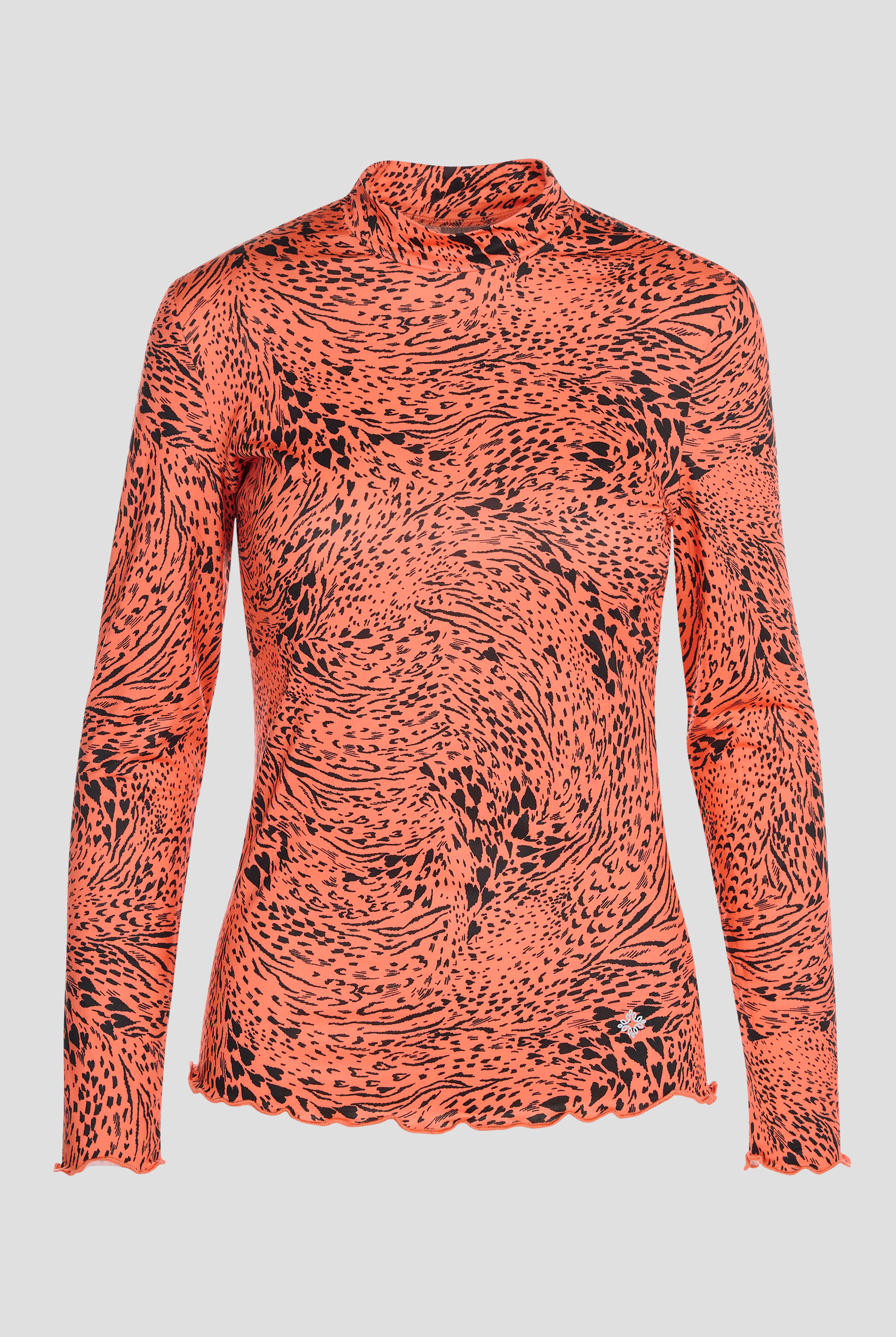 Med Couture Wild Heart Women's STRETCH Long Sleeve Knit Print Underscrub