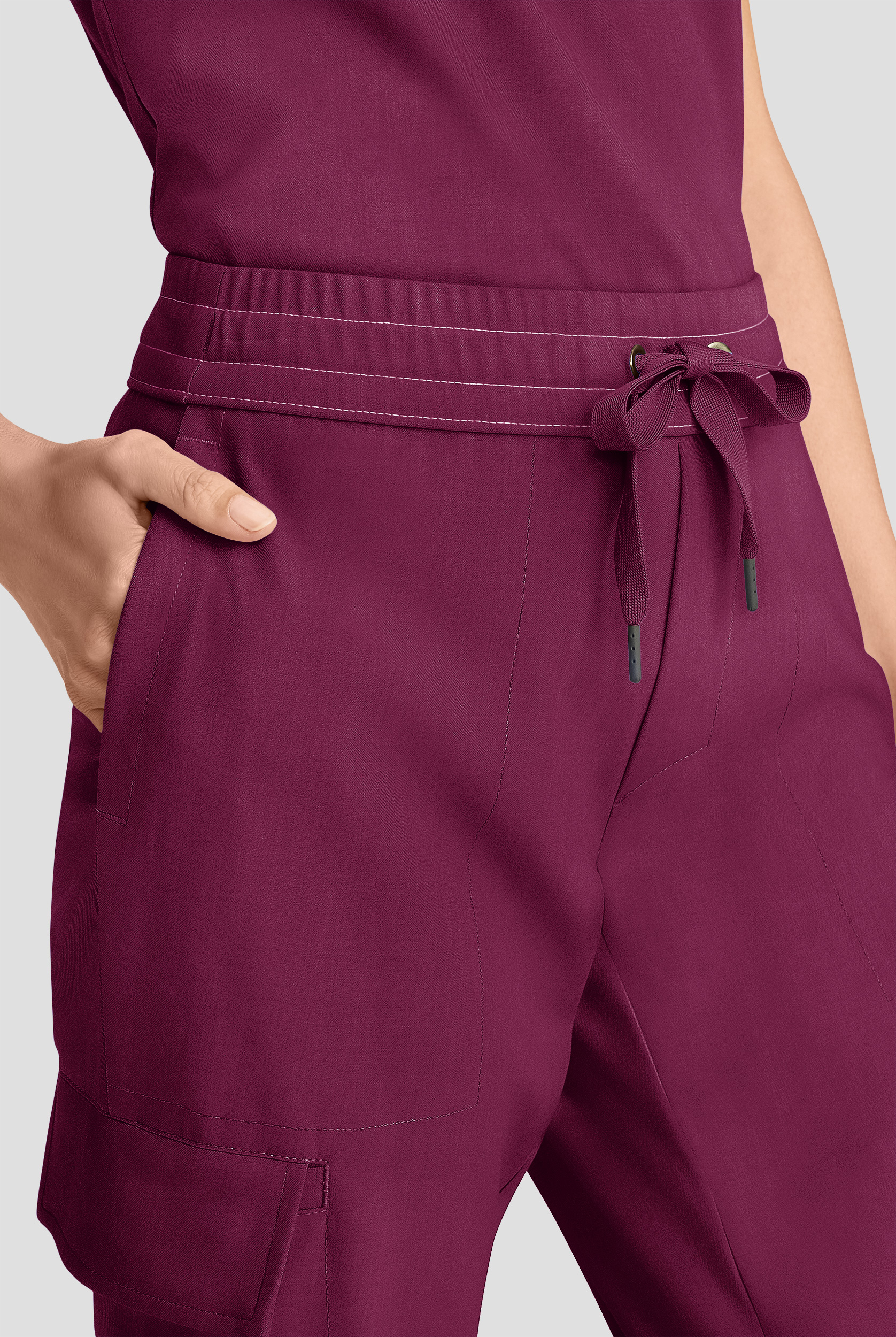 Healing Hands Quest Women's 4-Pocket STRETCH Straight Leg Drawstring Cargo Scrub Pant