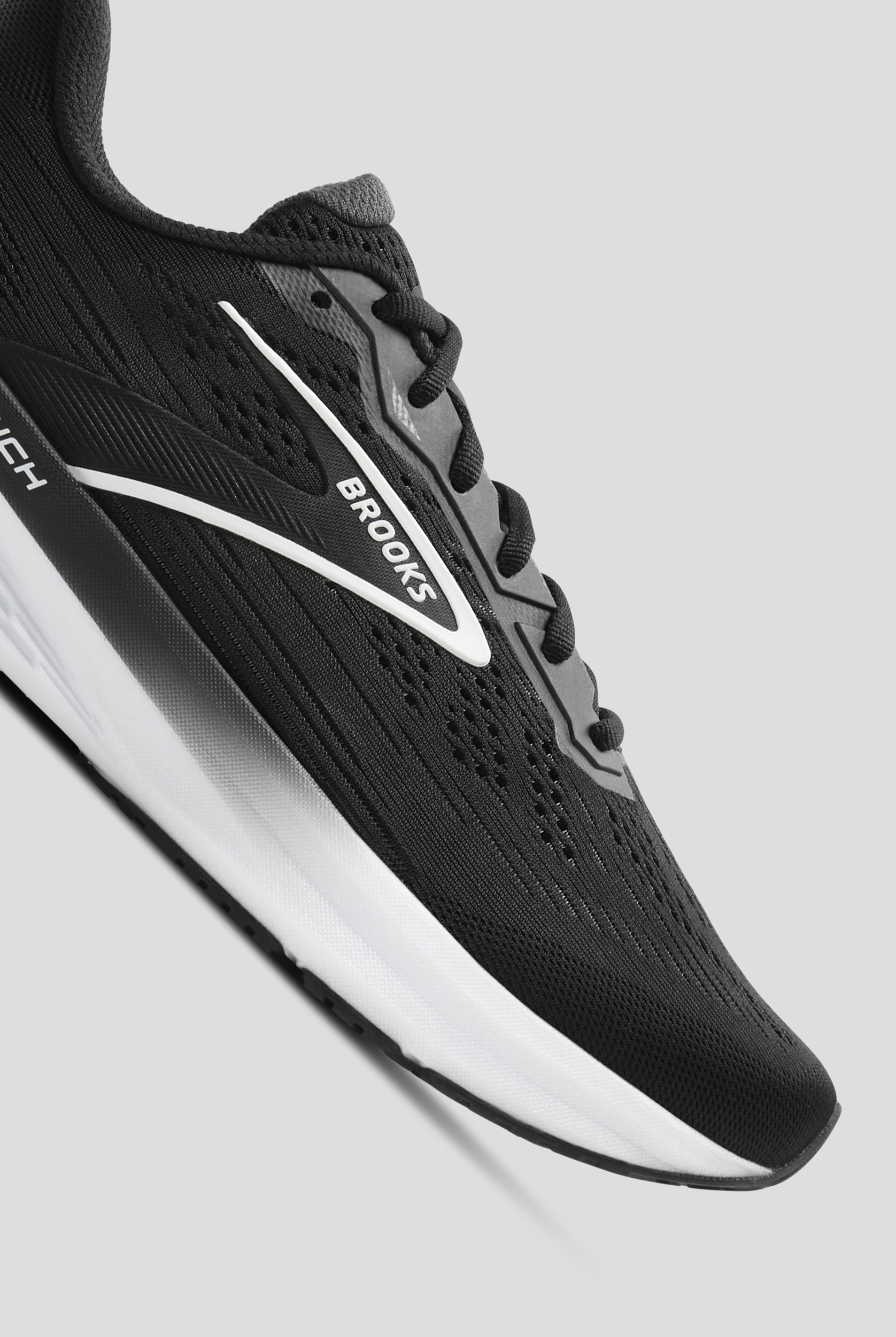 Zapatillas deportivas Brooks Launch 12 Black/Grey/White con cordones para hombre