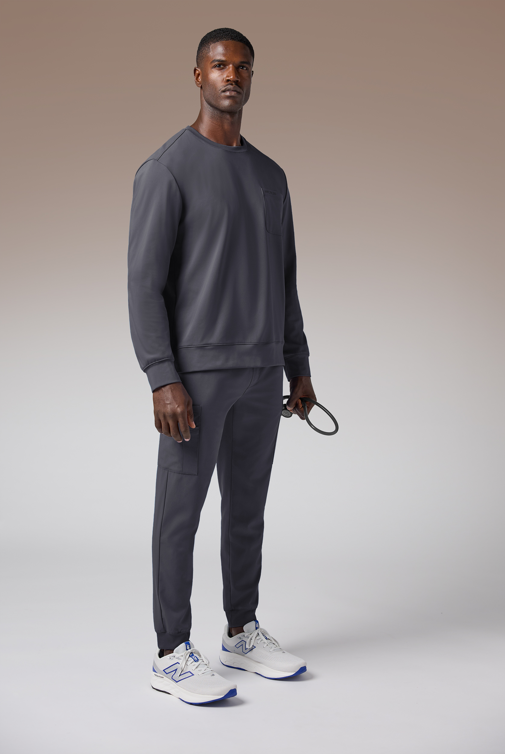 Hypothesis Omni Base Men's Knit Crew Neck Scrub Pullover