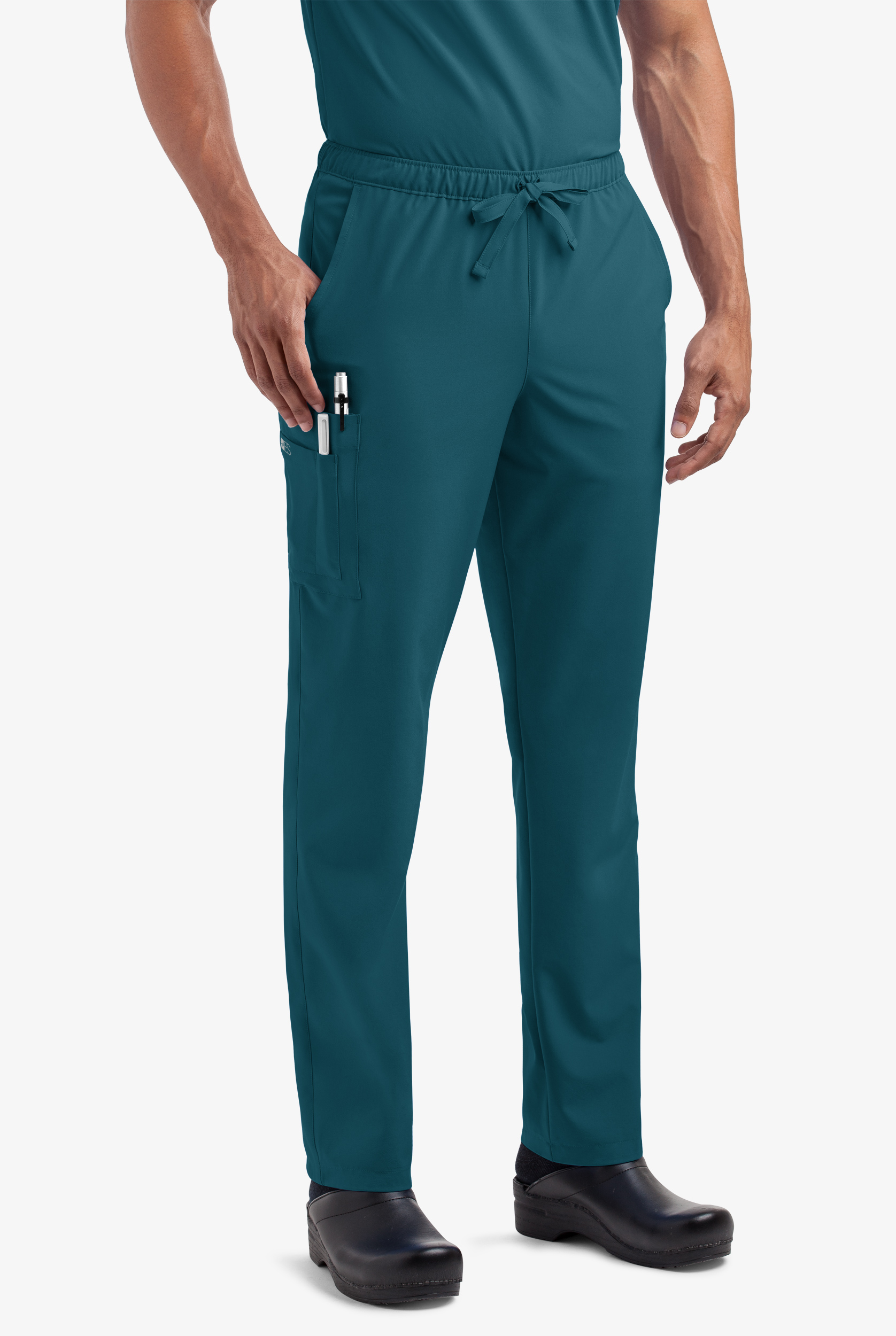 Easy STRETCH Morgan Unisex 5-Pocket Drawstring Scrub Pants - Short