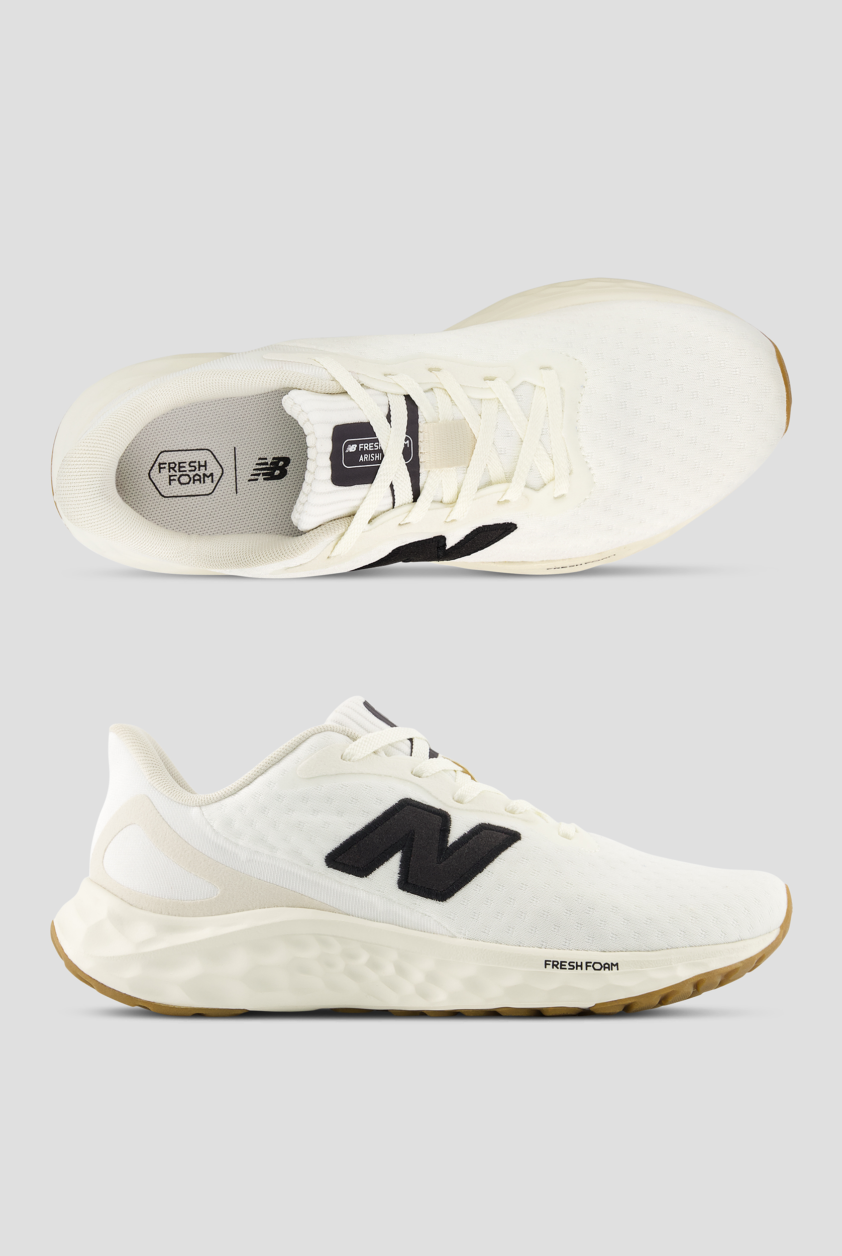 Zapatillas deportivas New Balance Fresh Foam Arishi v4 Sea Salt / Linen con cordones para mujer