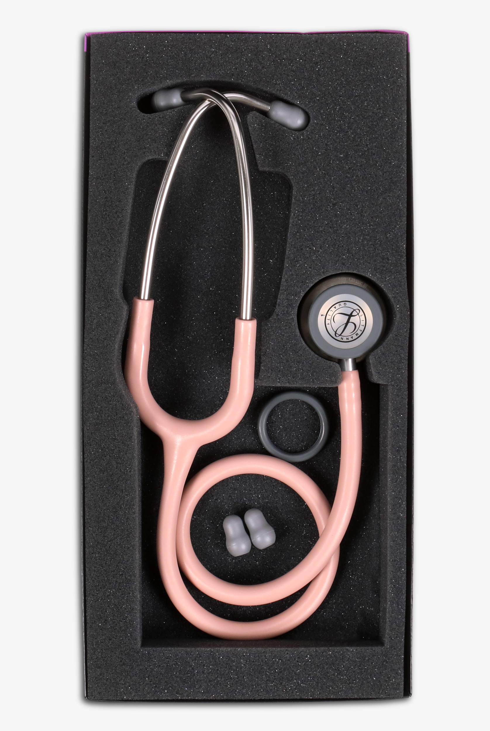 3M&trade; Littmann&reg; Classic III&trade; Stainless Steel Finish Rose Champagne Satin Tube Stethoscope