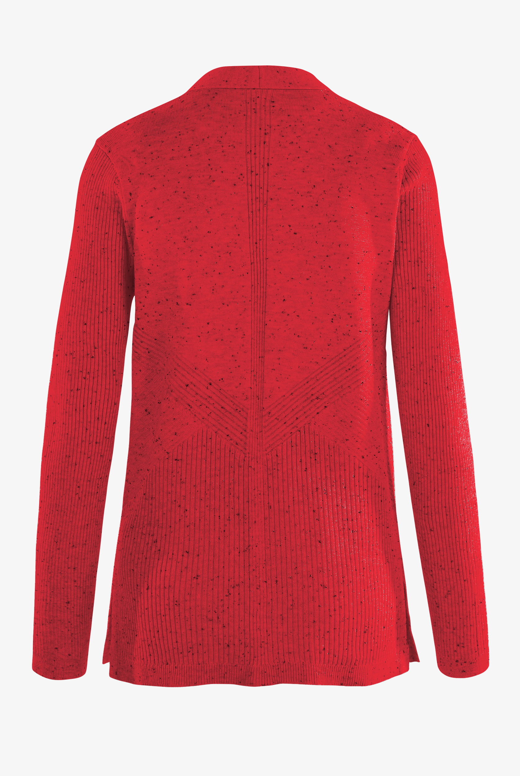 koi Essentials Kori Women's 2-Pocket Open Front Rib Knit V-Neck Scrub Cardigan