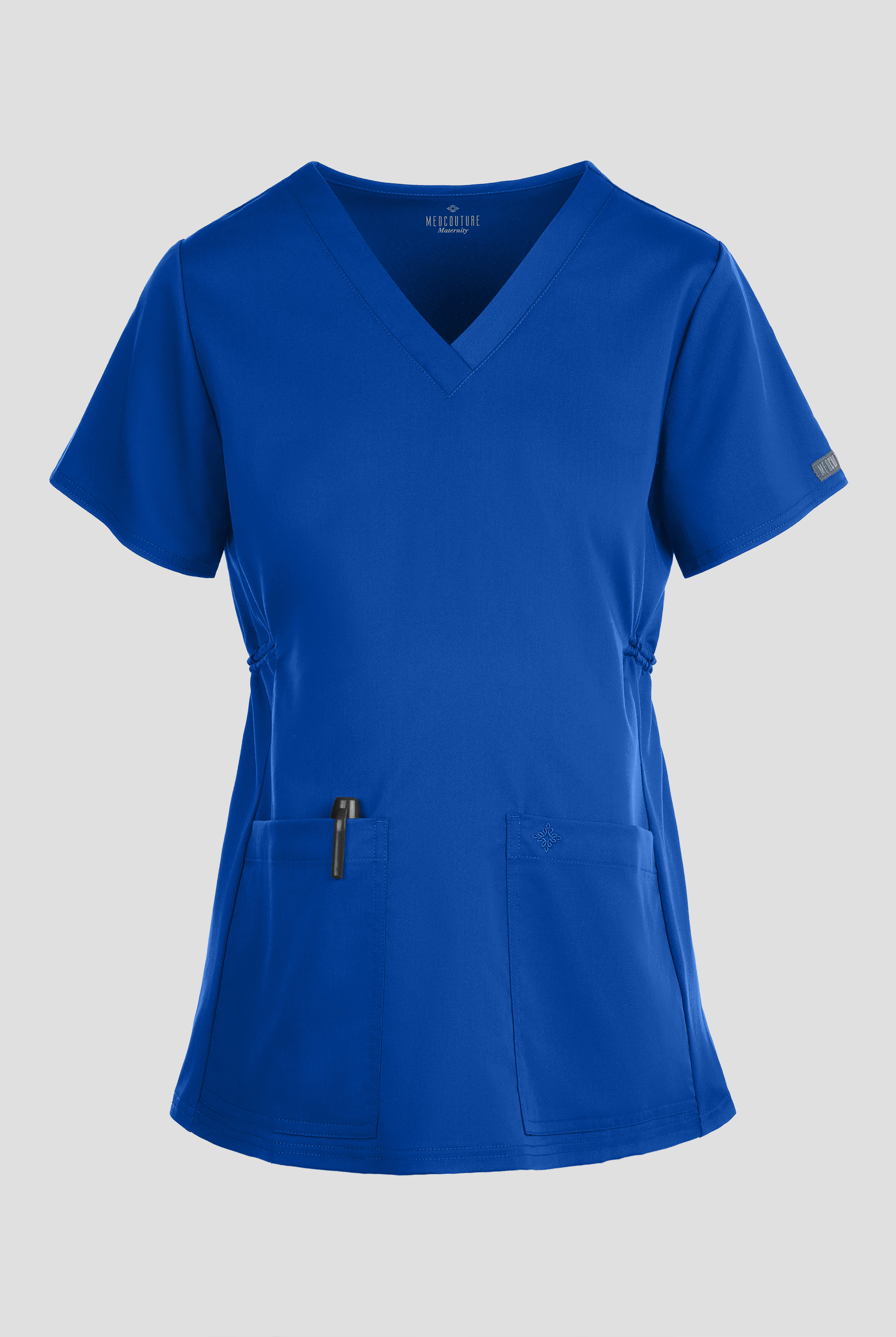 Med Couture Touch Maternity Women's 2-Pocket STRETCH V-Neck Scrub Top