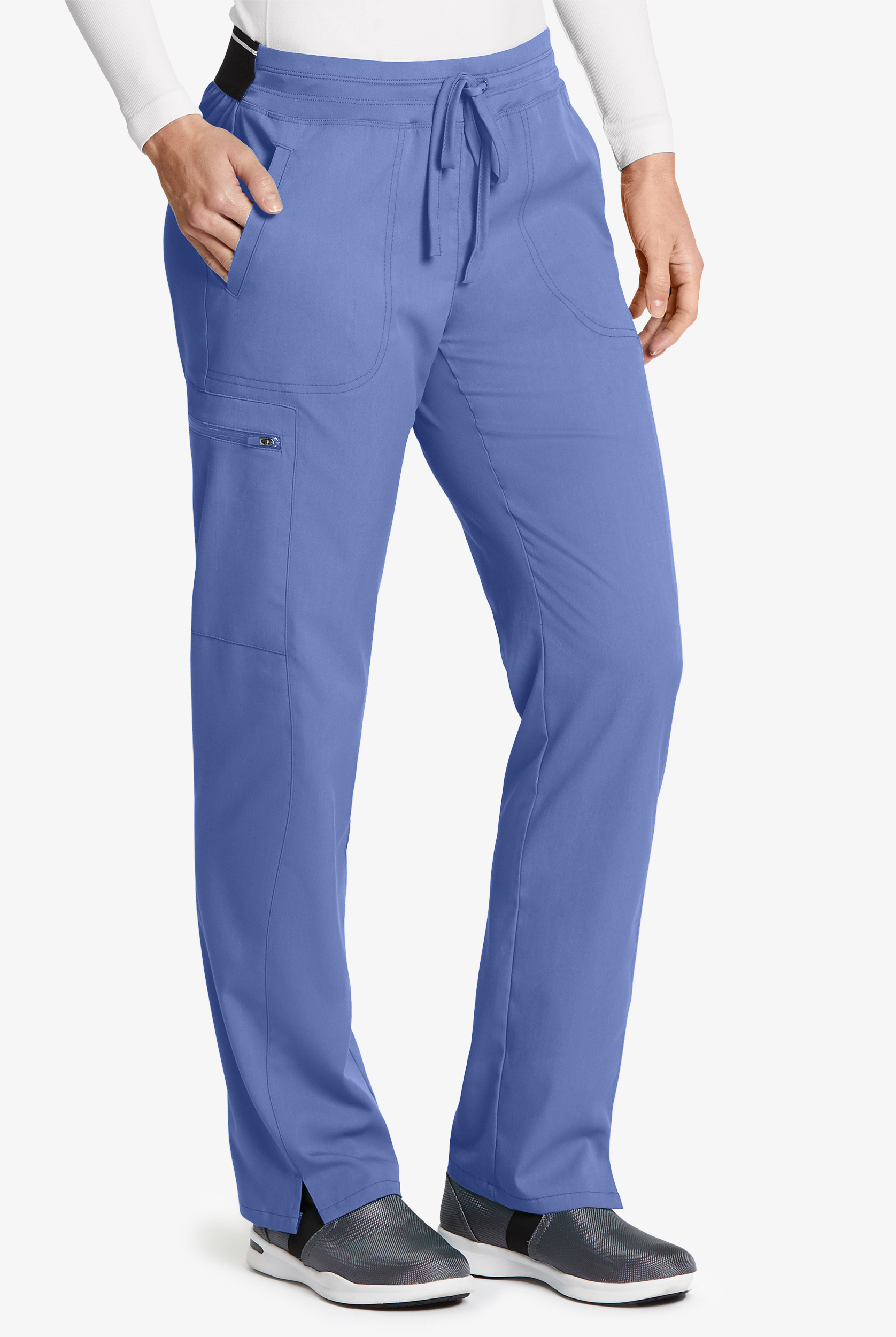 Grey's Anatomy by Barco Spandex STRETCH Kim Women's 3-Pocket Cargo Scrub Pants - Tall