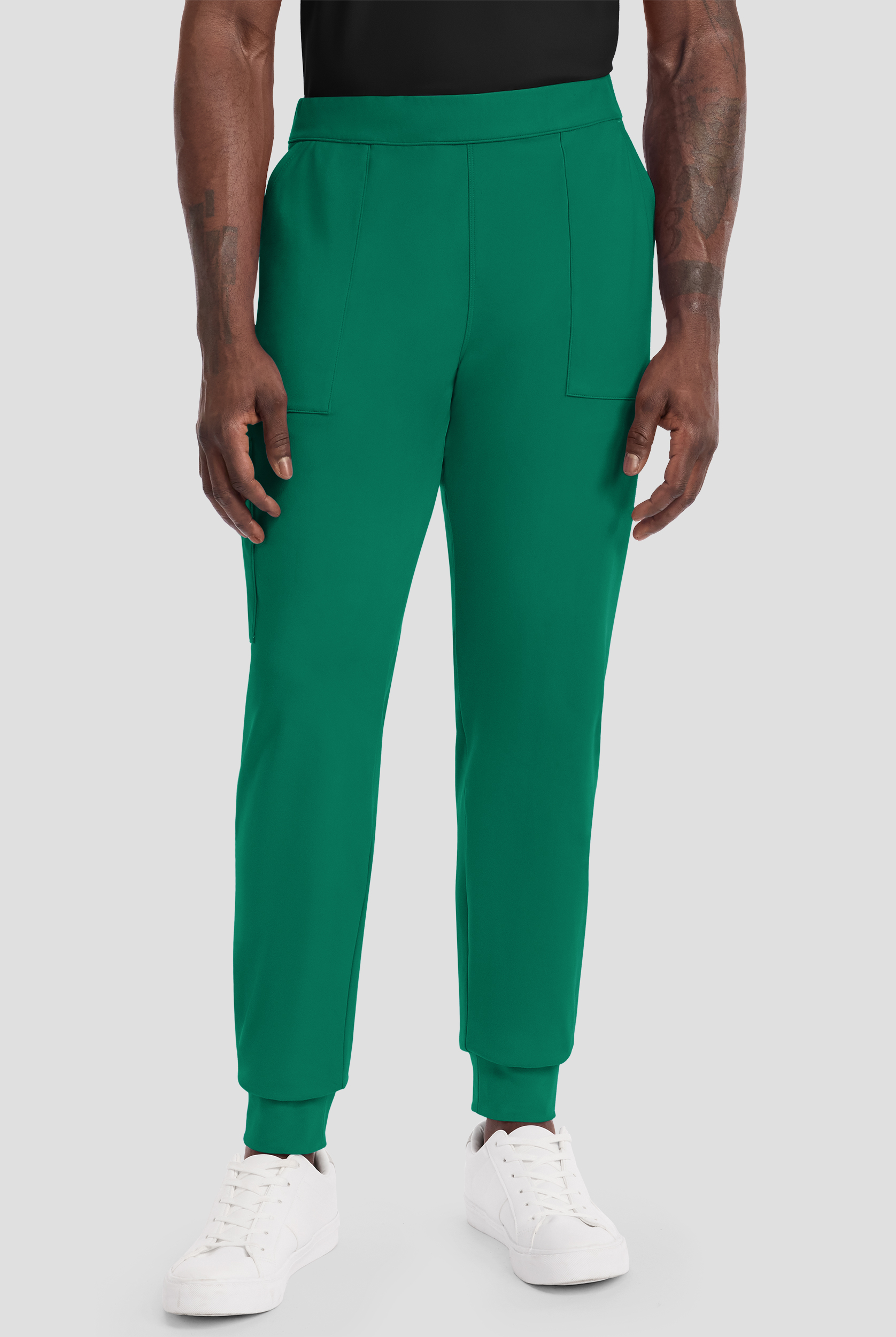 Cherokee Achieve Men's 5-Pocket STRETCH Cargo Jogger Knit Scrub Pants