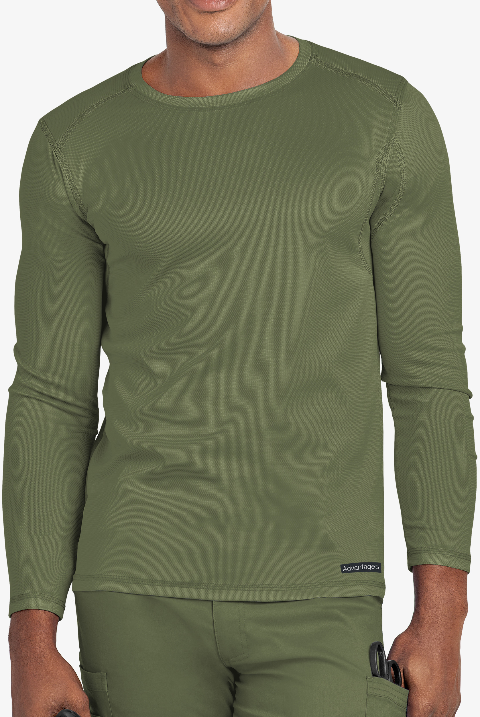 Advantage STRETCH Men's Long Sleeve Crew Neck Underscrub