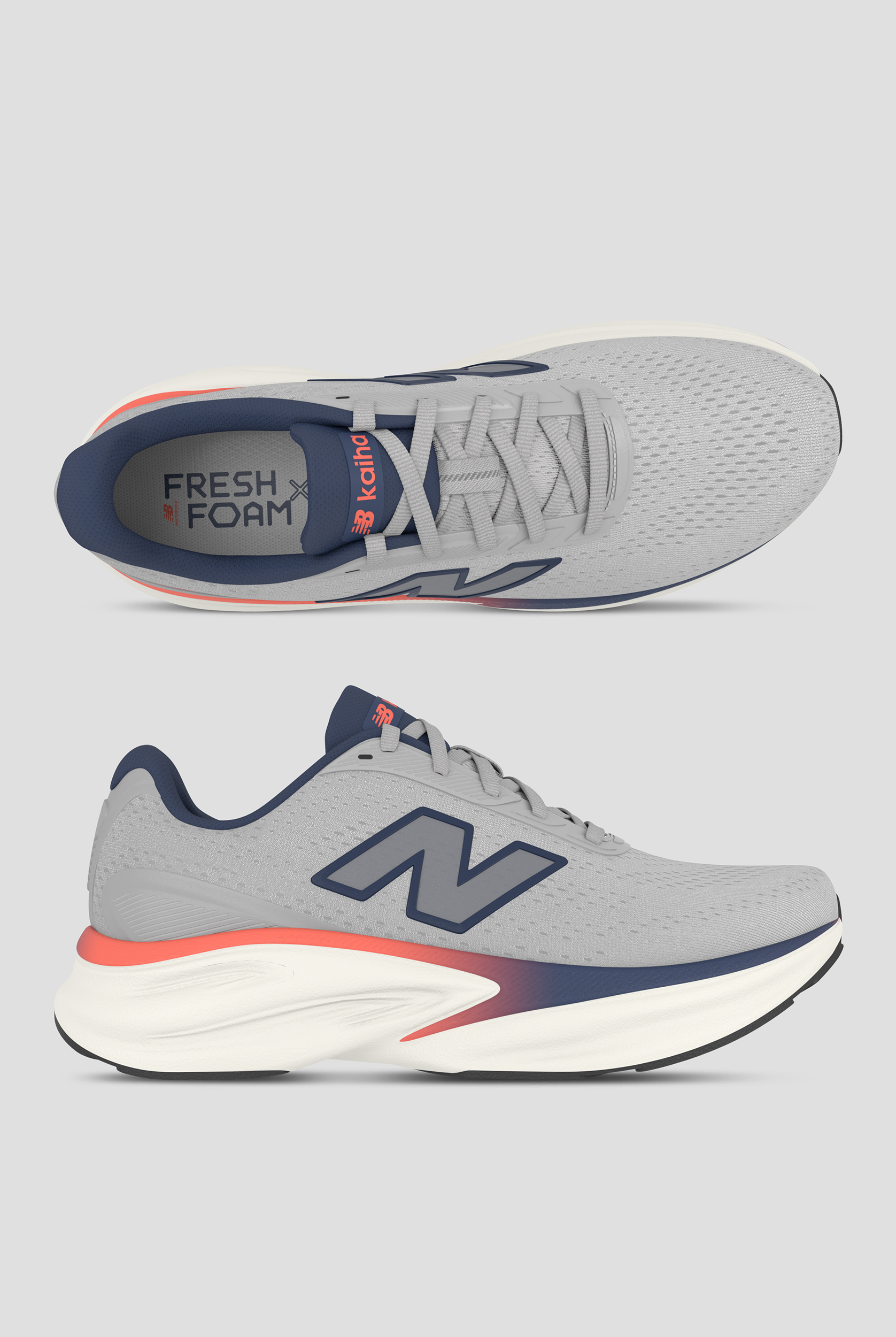 Zapatillas deportivas New Balance FRESH FOAM X Kaiha Road Grey Matter / Blue Oyster con cordones para hombre