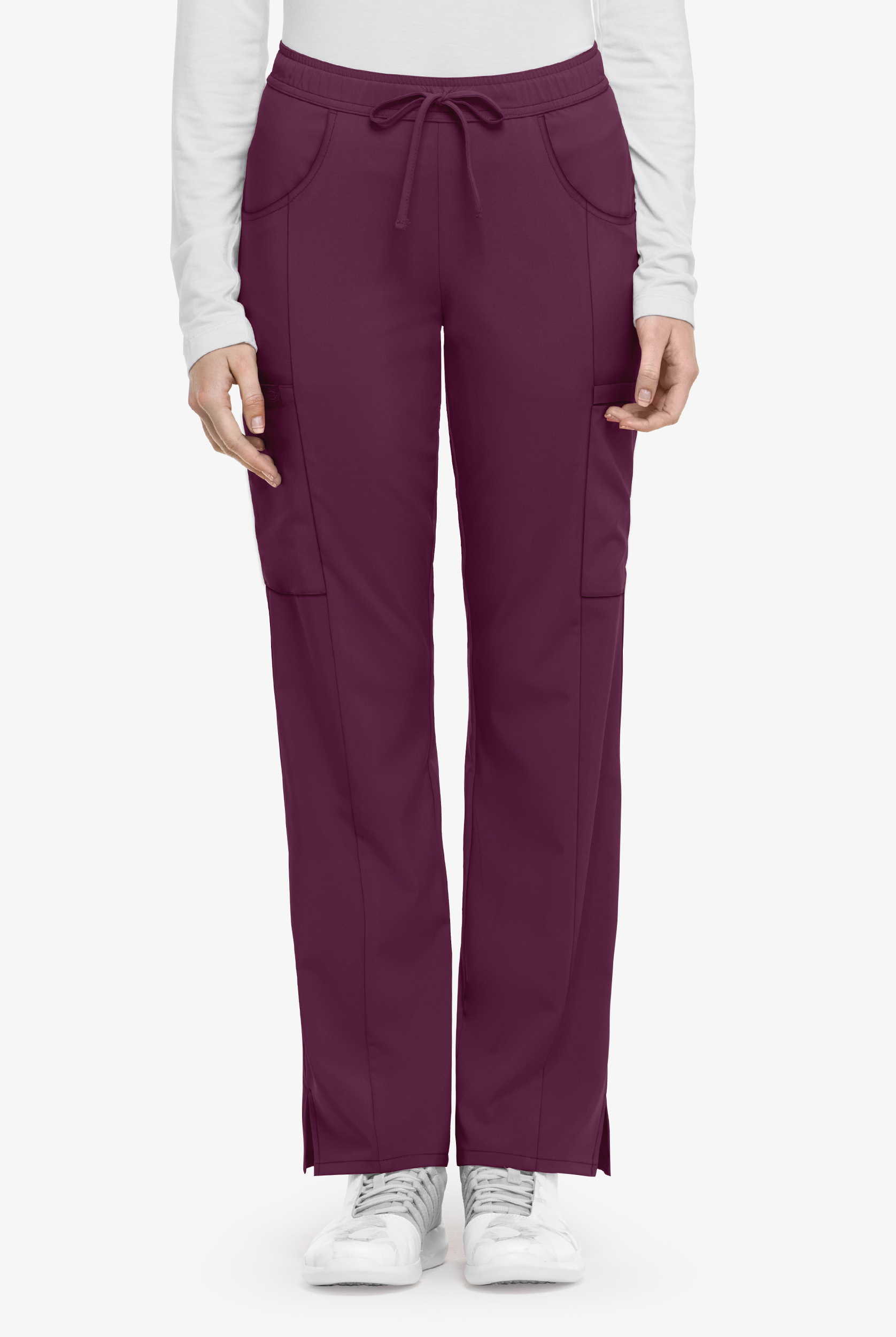 Dickies EDS Essentials Women's 7-Pocket STRETCH Drawstring Waistband Cargo  Scrub Pants