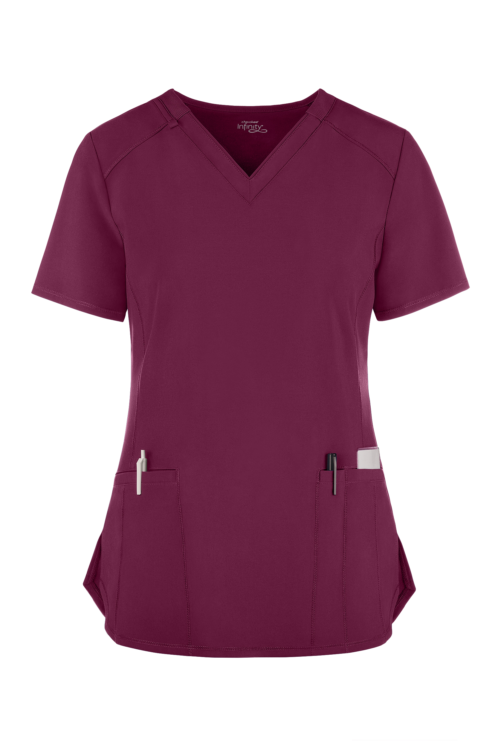 Infinity Women's 2-Pocket STRETCH V-Neck Scrub Top