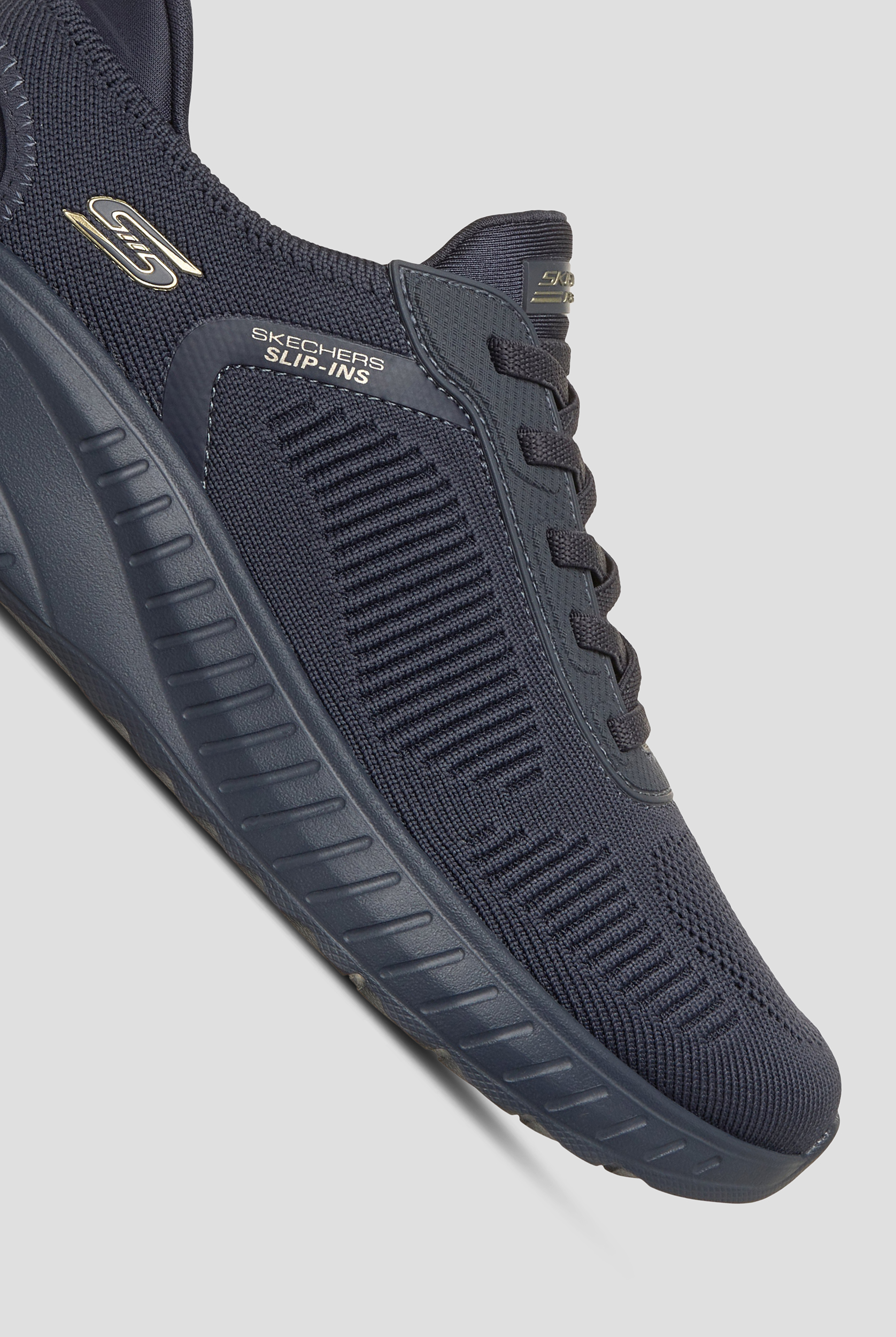 Zapatillas deportivas Skechers Bobs Sport Dark Navy Slip-Ins Bungee Mesh con cordones para mujer