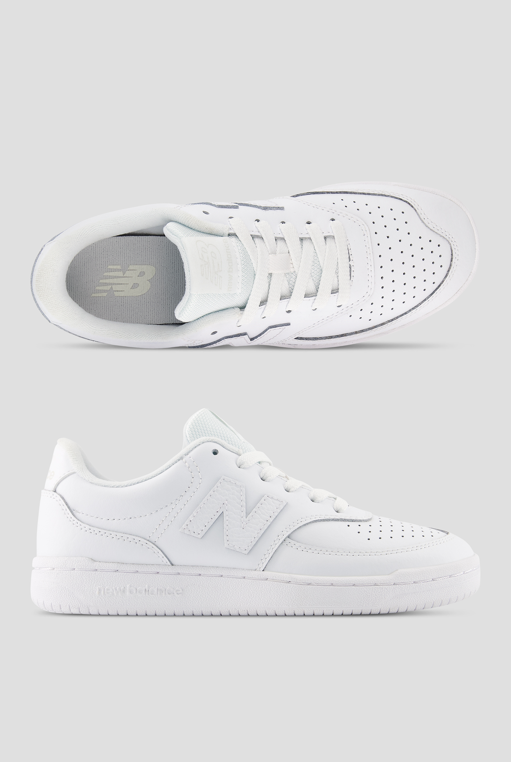 New Balance Women's White / White Athletic Lace Up Shoes