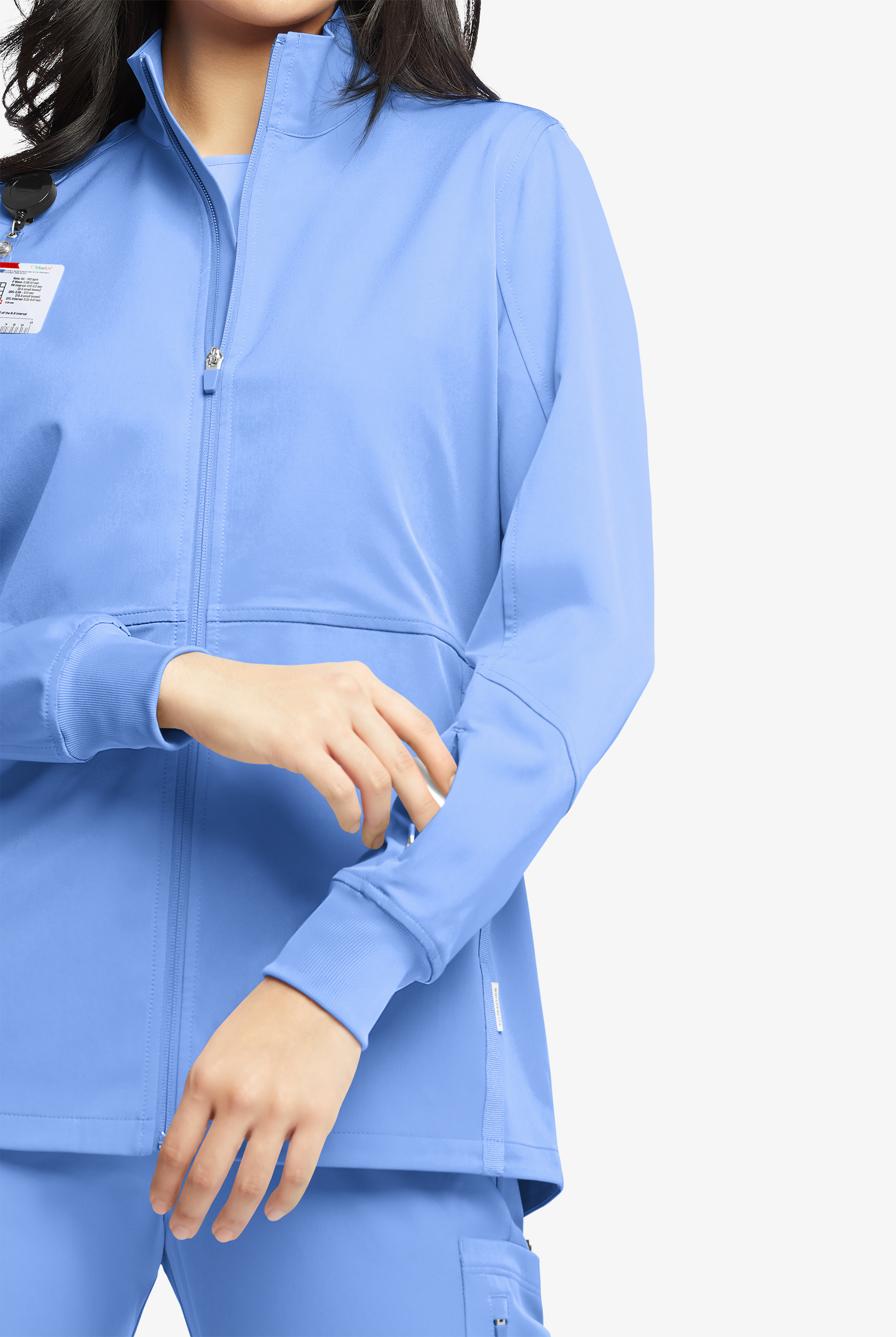 WhisperLite Women&rsquo;s Eris  5-Pocket Zip-Front Adjustable Waist Scrub Jacket