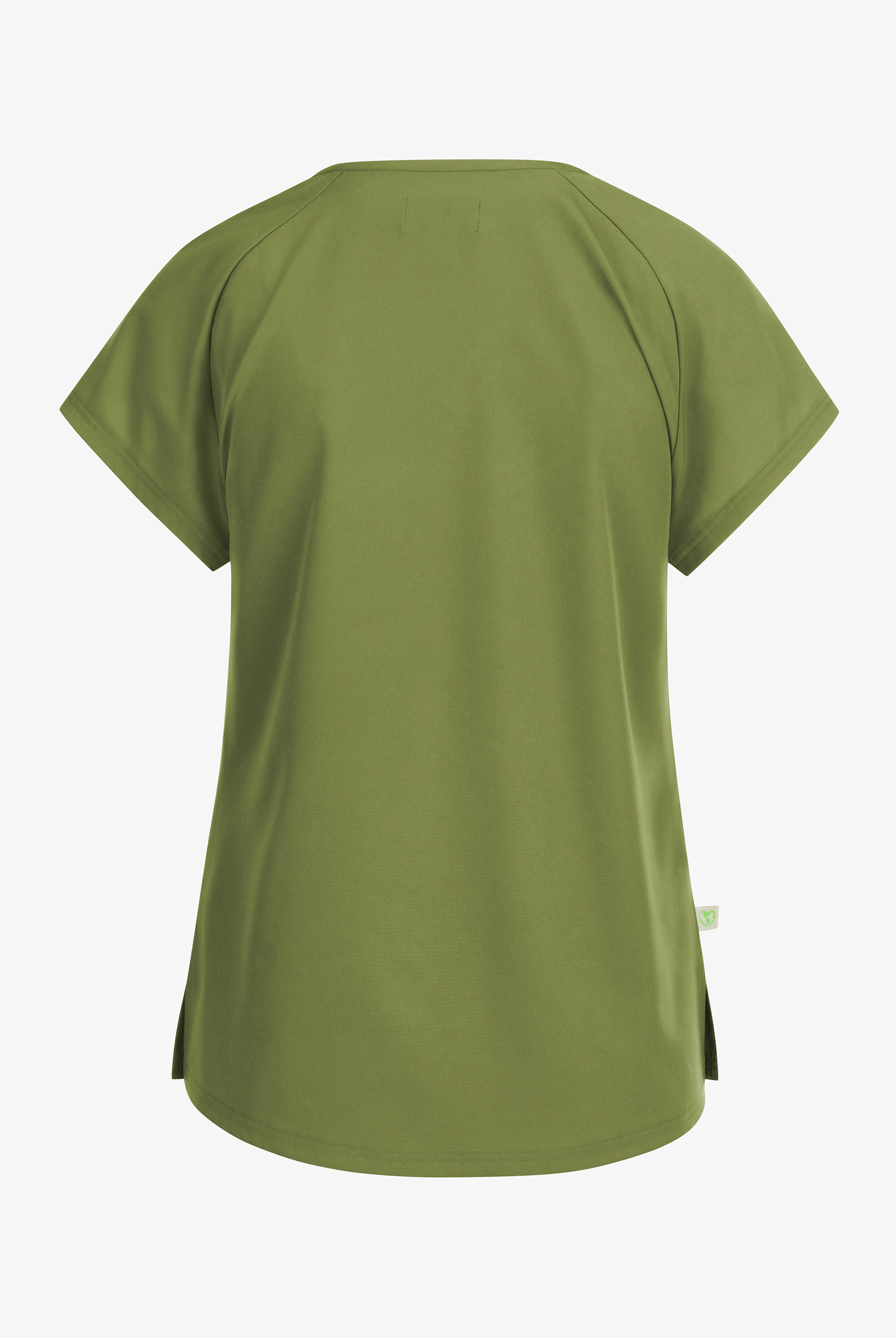 Planet koi Kallani Women's 1-Pocket STRETCH Rouched Shoulder Jewel Neck Scrub Top