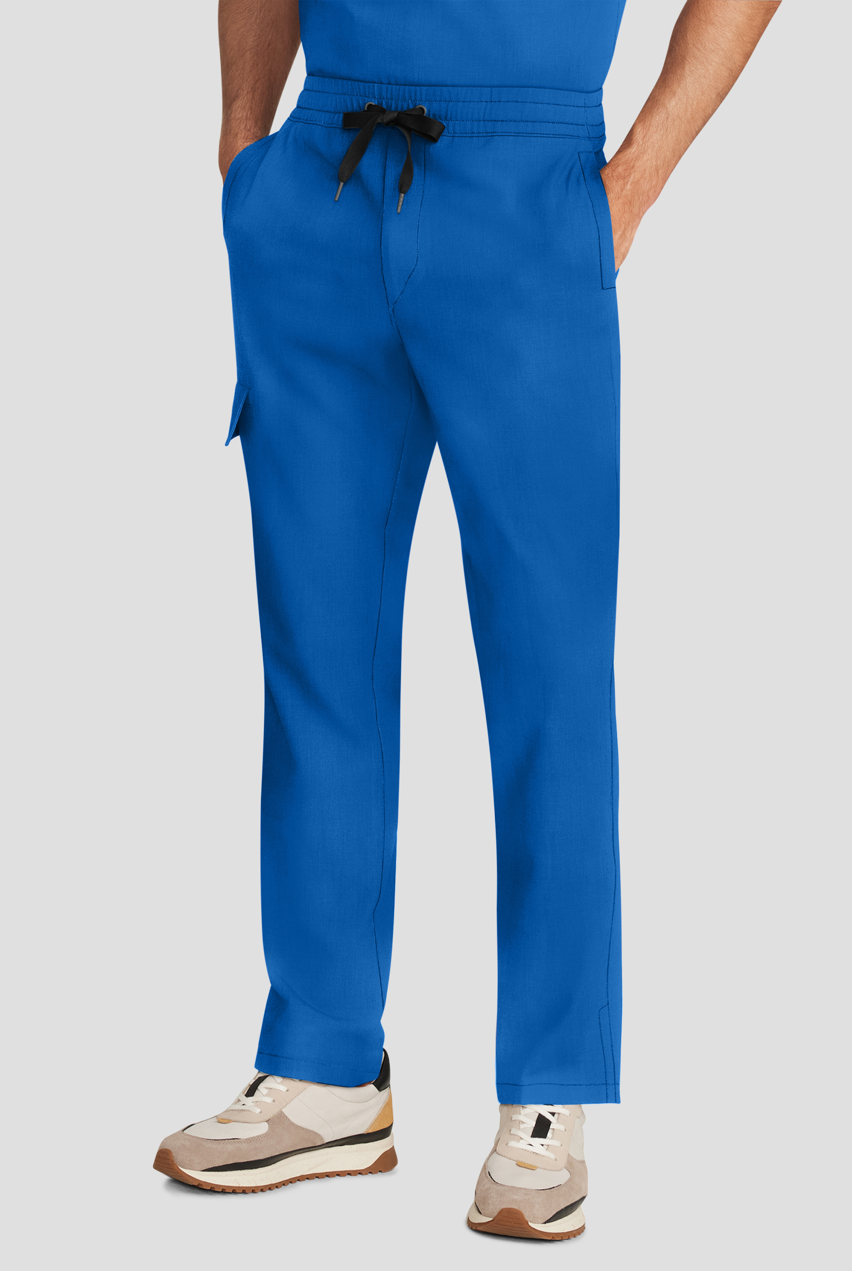 Healing Hands Quest Men's 4-Pocket STRETCH Straight Leg Drawstring Cargo Scrub Pant