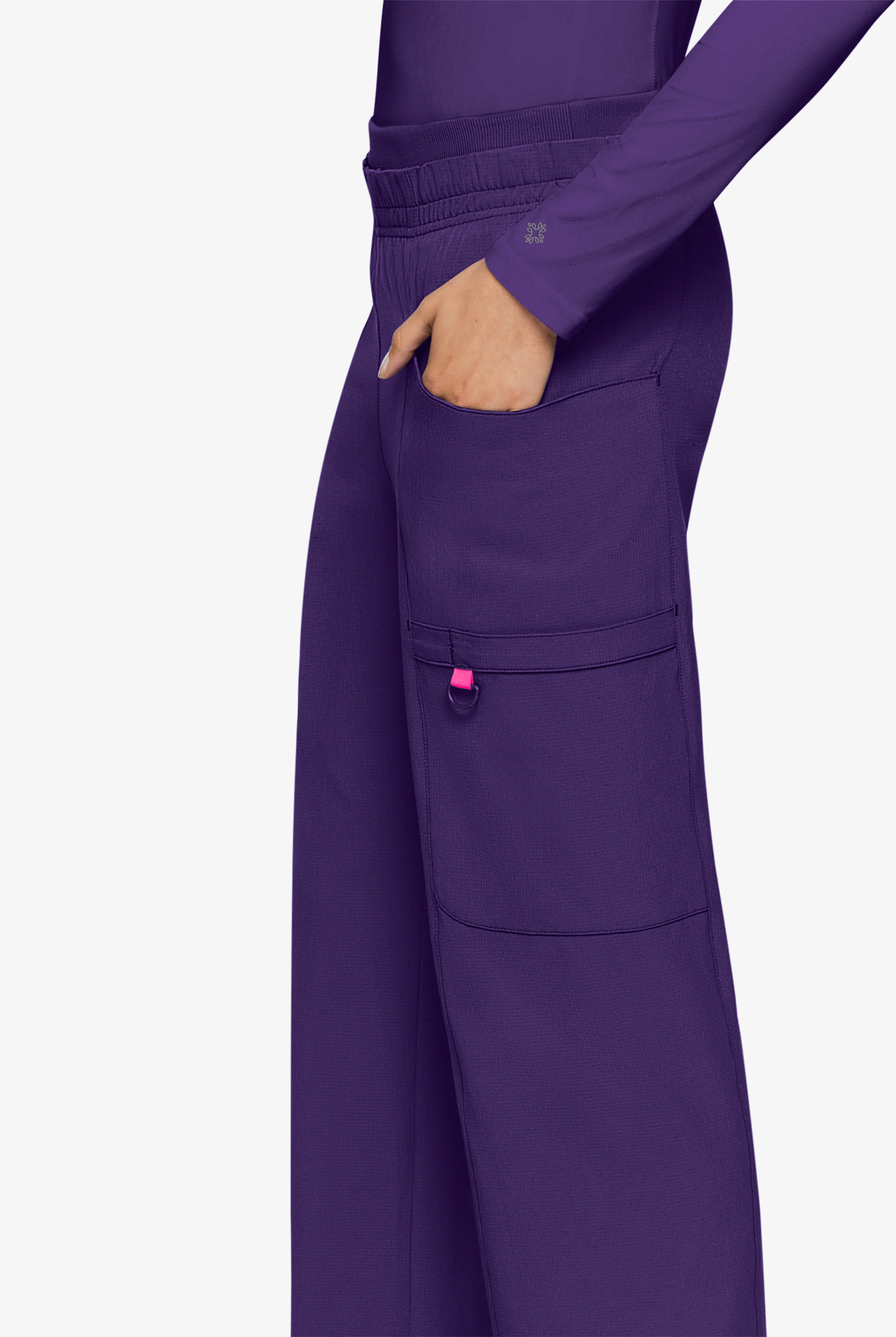 Med Couture Amp Women's 4-Pocket STRETCH Wide Leg Scrub Pant