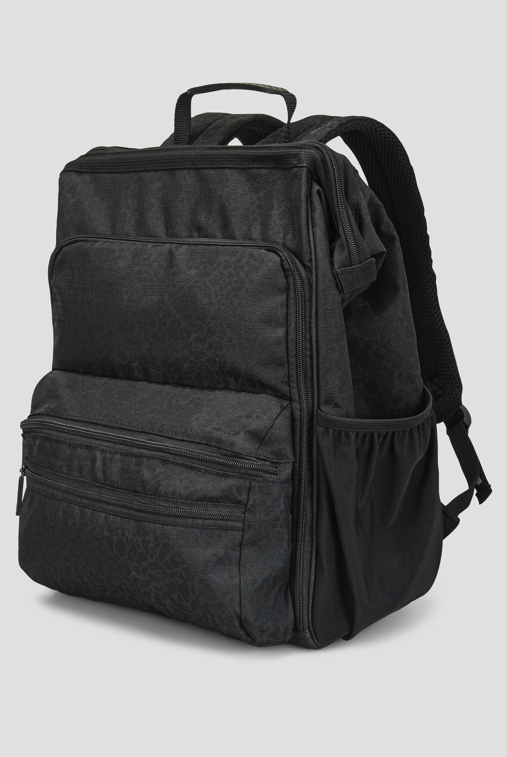 Nurse Mates Black Cheetah Texture Ultimate Nursing Backpack