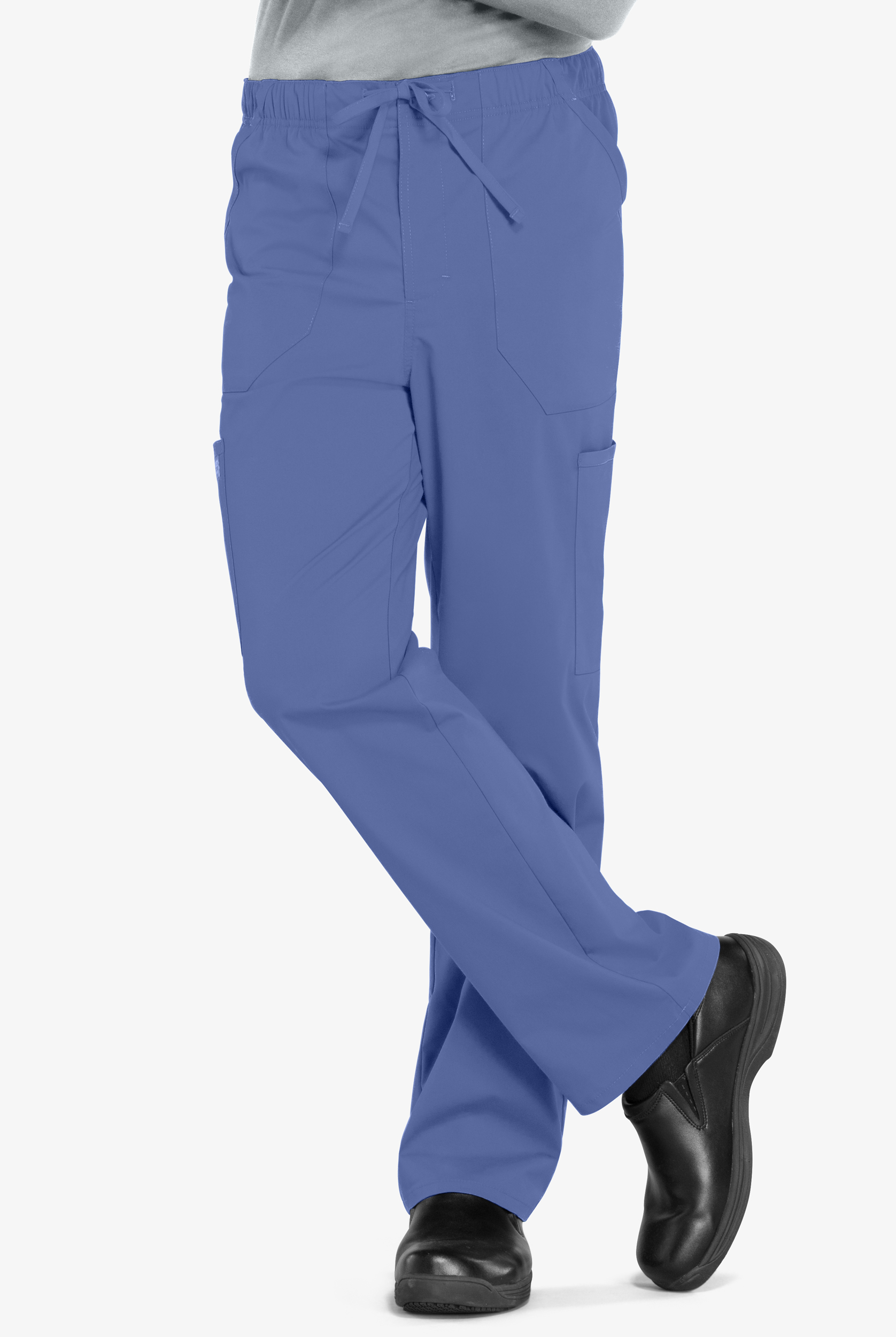 Cherokee Workwear Professionals Men's 5-Pocket STRETCH Cargo Scrub Pants - Short