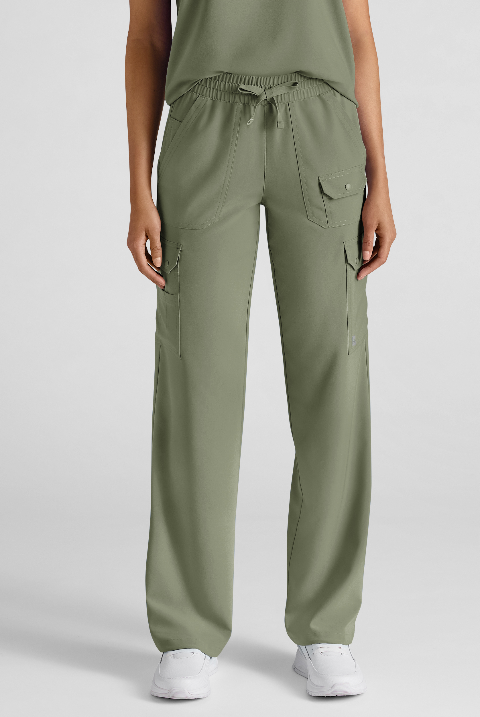 Easy STRETCH Ayo Women's 10-Pocket Cargo Scrub Pants - Petite