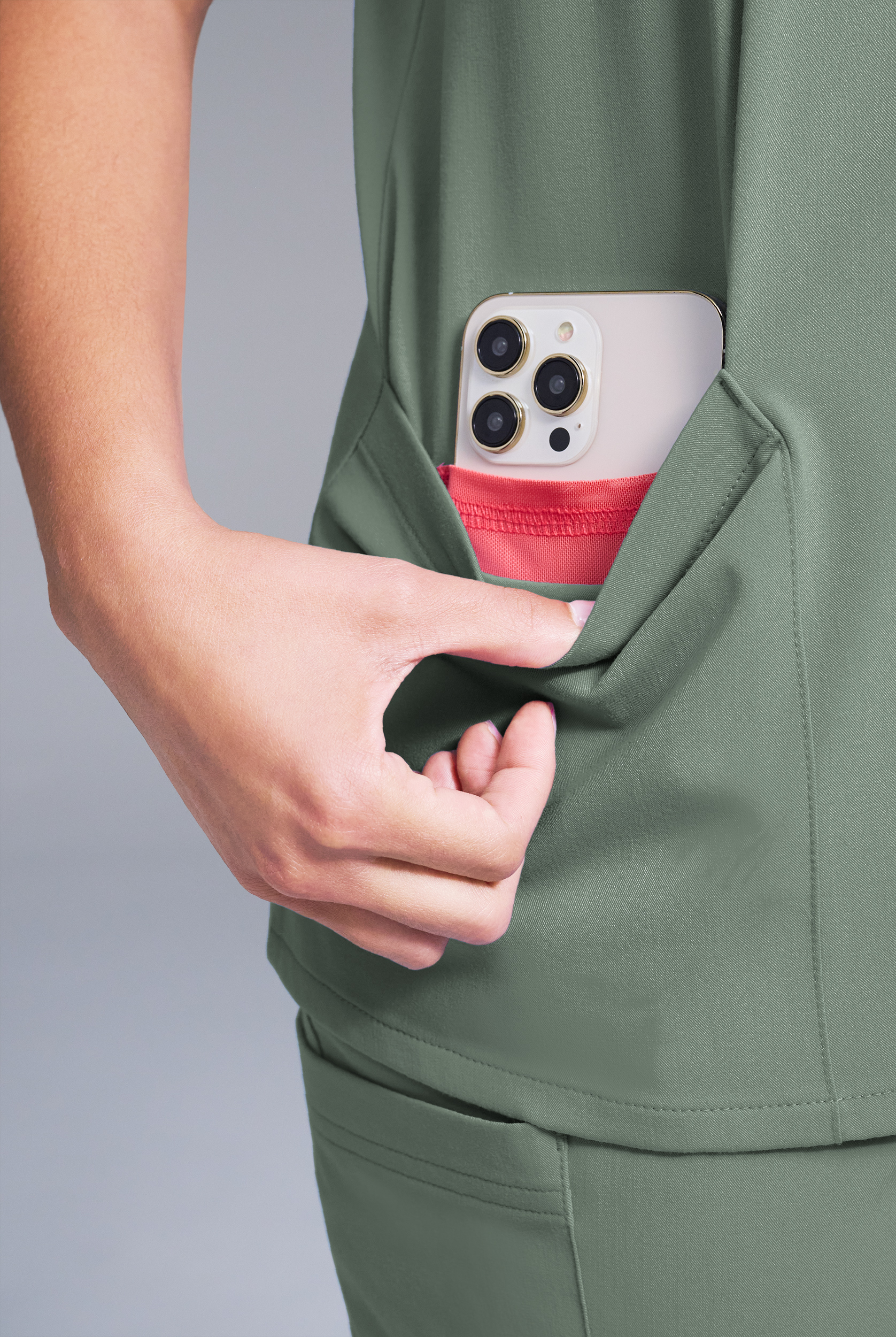 Hypothesis Women's Base 3 Pocket V-Neck Scrub Top