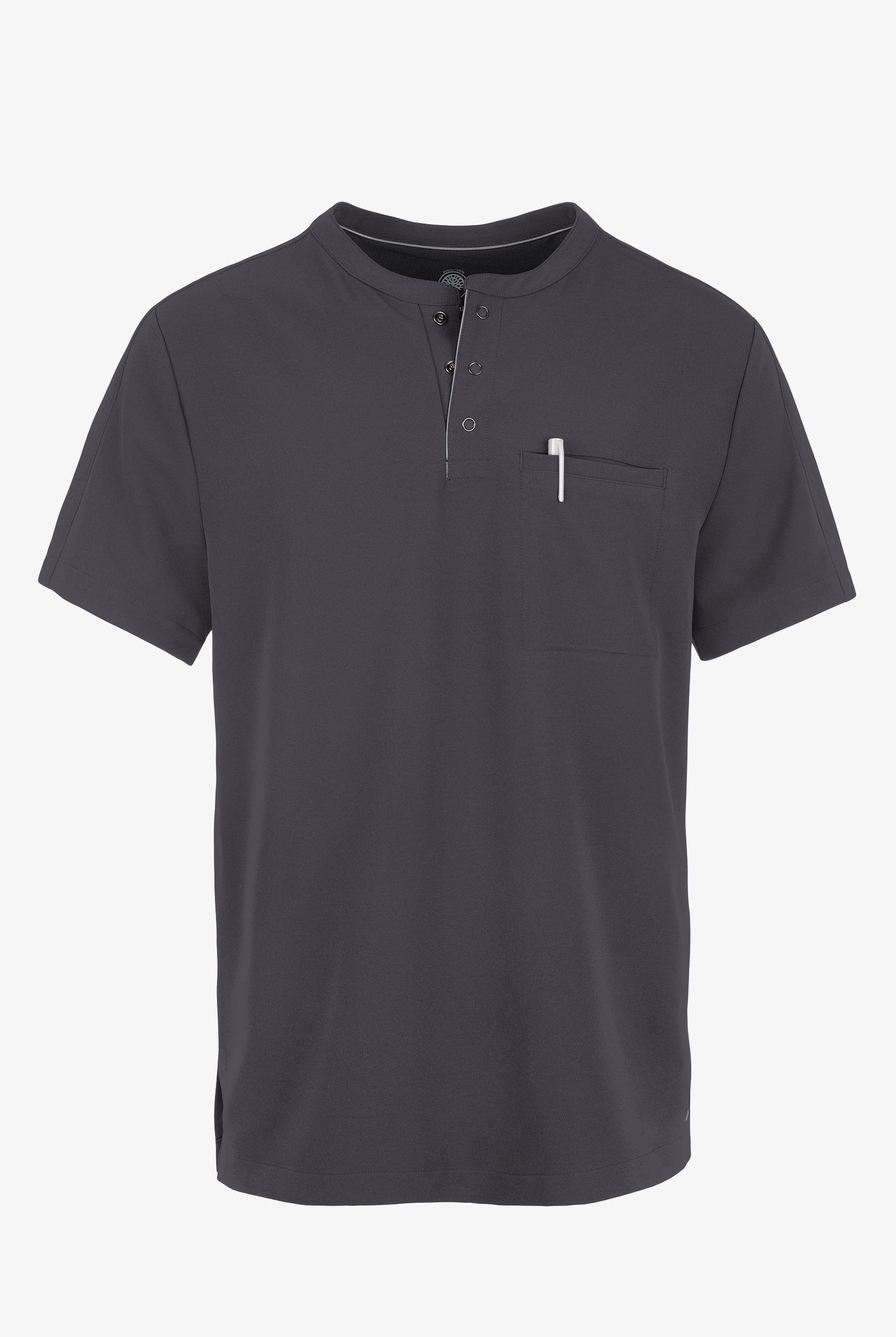 360 by Healing Hands Shane Men's 1-Pocket STRETCH Henley Scrub Top