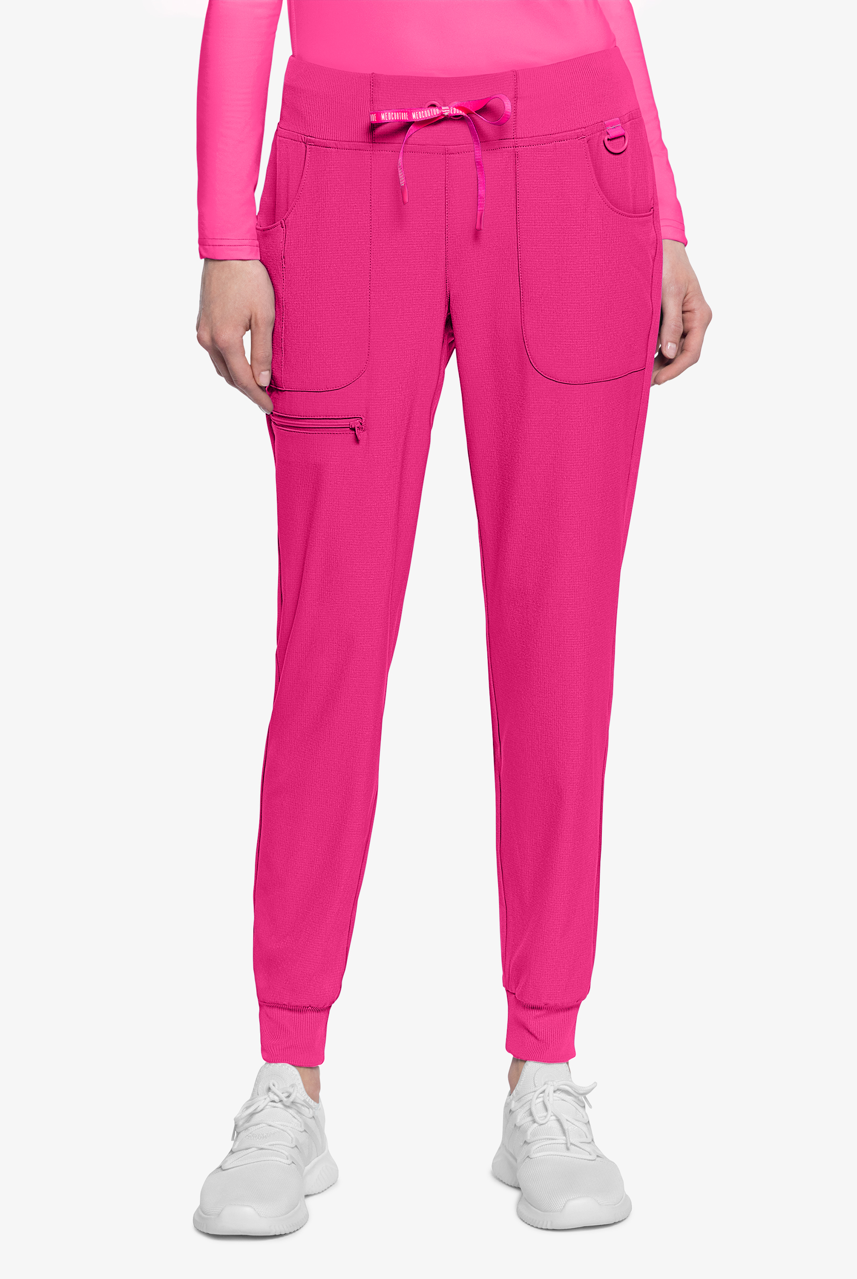 Med Couture Amp Women's 6-Pocket STRETCH Jogger Scrub Pant - Petite