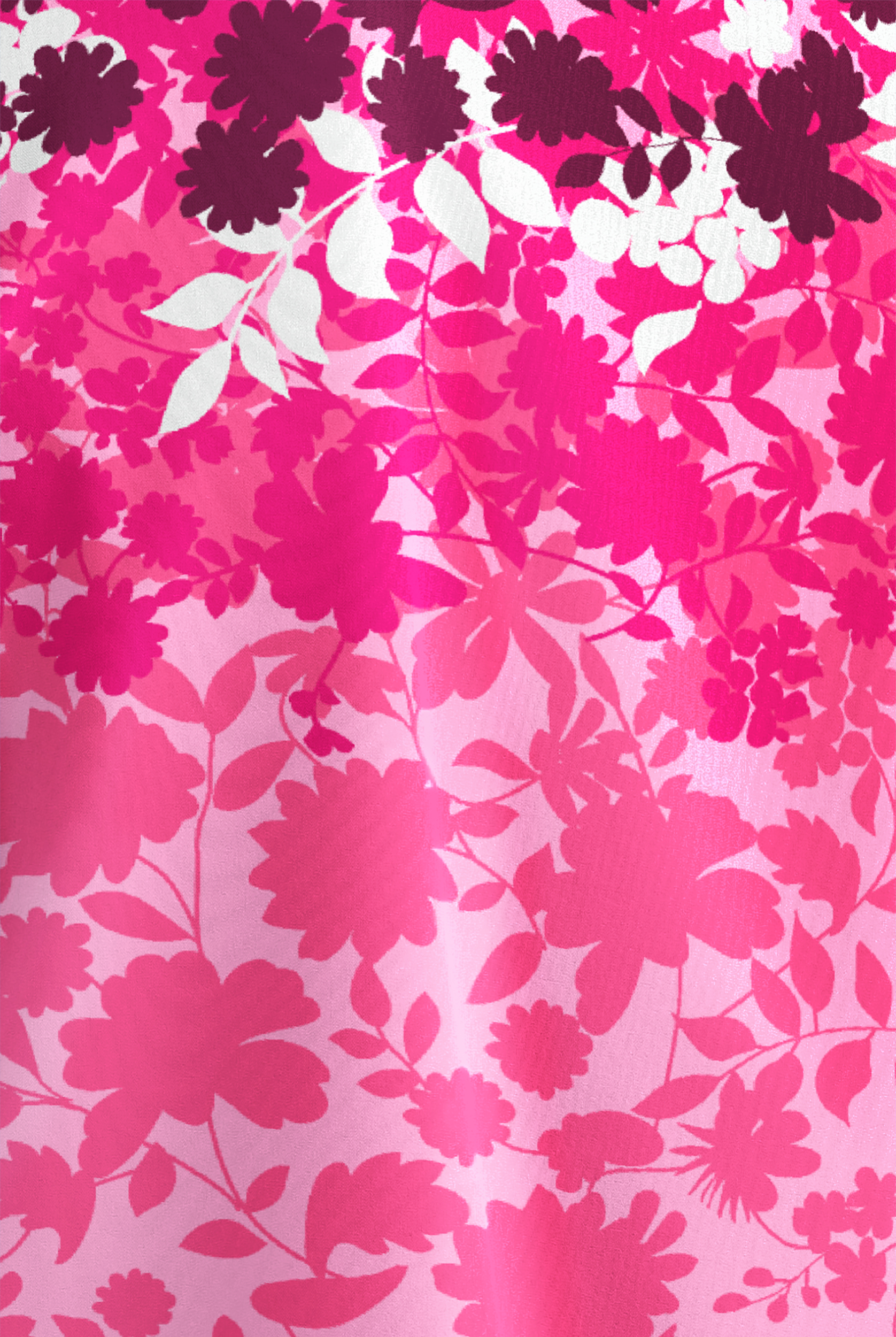 Butter-Soft STRETCH Floral Shadows Sweet Rose Women's 2-Pocket V-Neck Print Scrub Top