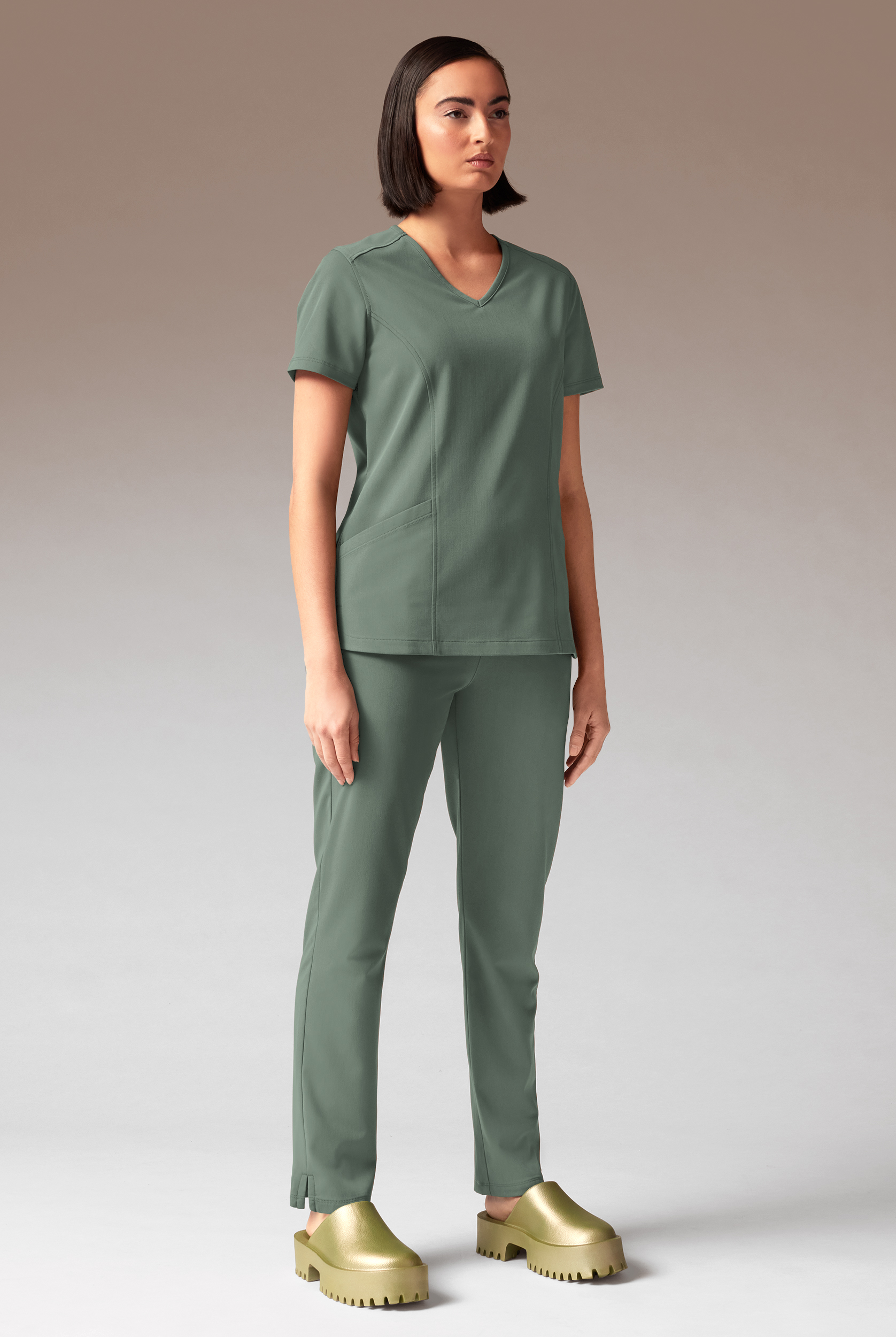 Hypothesis Meta-Base 2 Women&rsquo;s 2-Pocket V-Neck Scrub Top