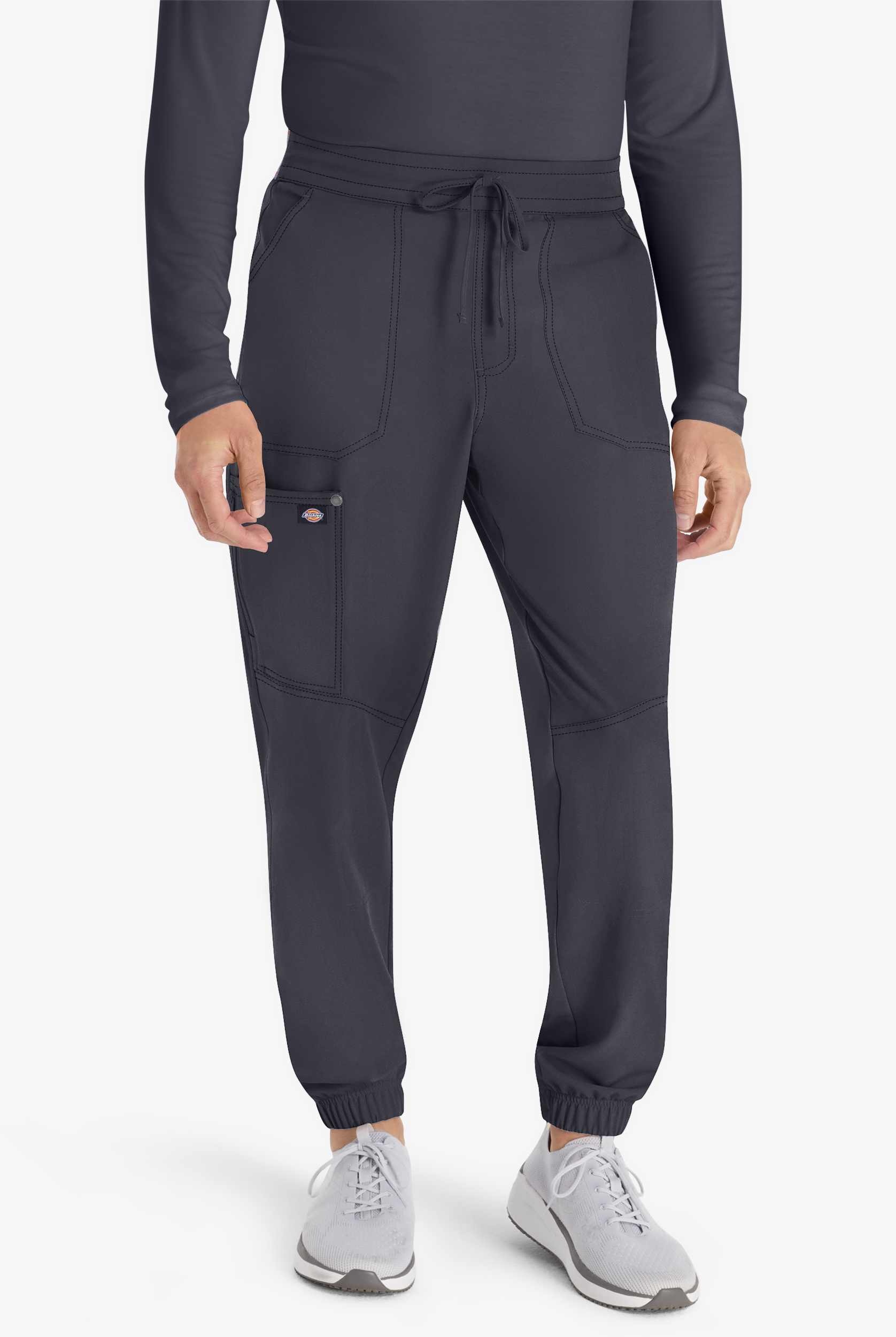 Dickies EDS NXT Men's 6-Pocket STRETCH Elastic Logo Waistband Utilitarian Jogger Scrub Pants