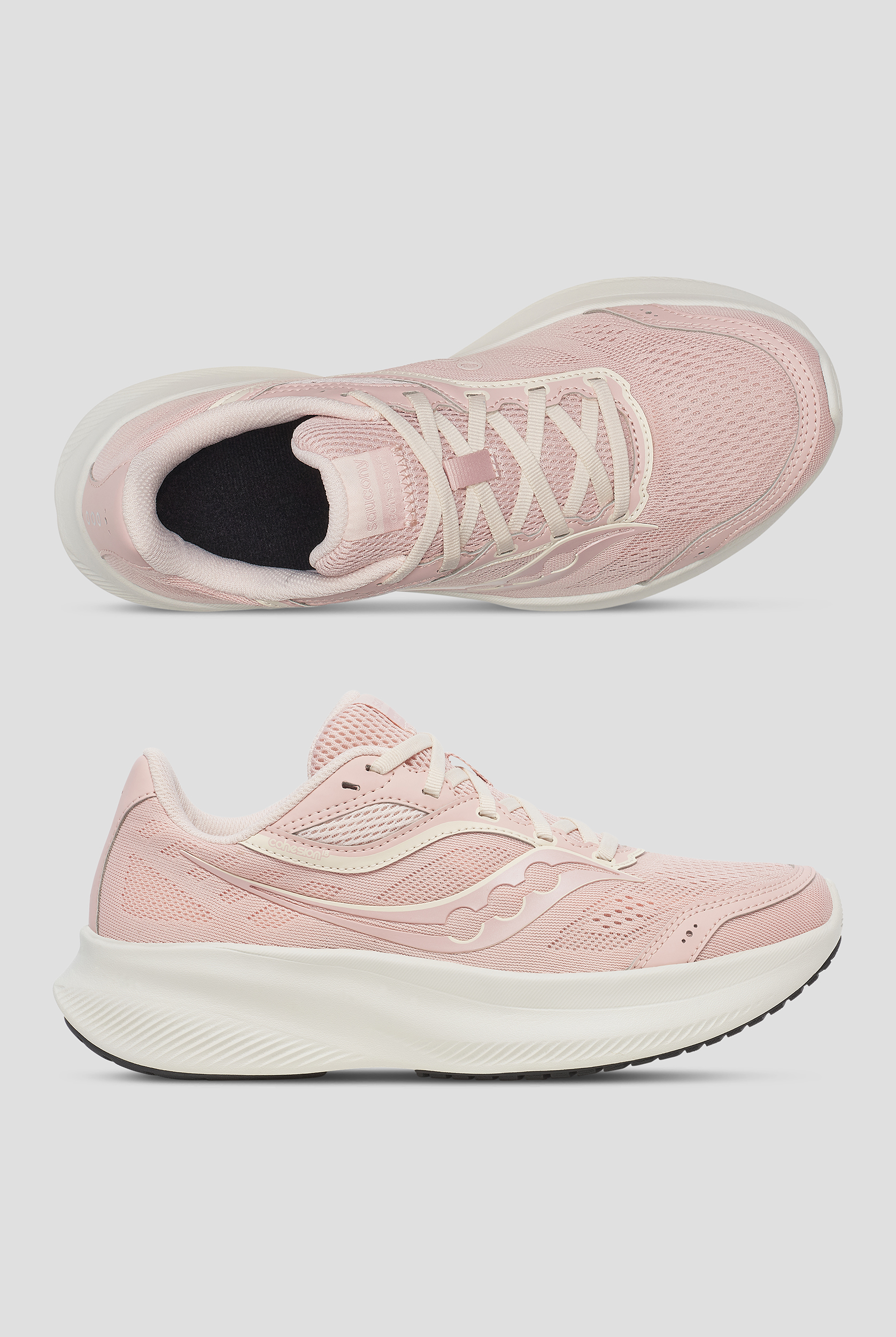 Zapatillas deportivas Saucony Cohesion 18 Cameo/Quartz con cordones para mujer