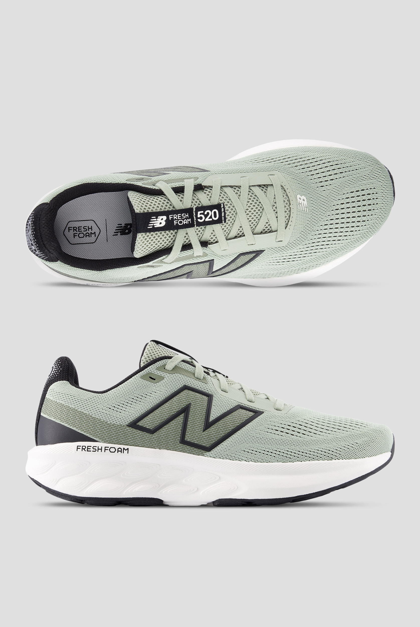 Zapatillas deportivas New Balance Fresh Foam 520 Garter Snake/Dark Olive con cordones para hombre