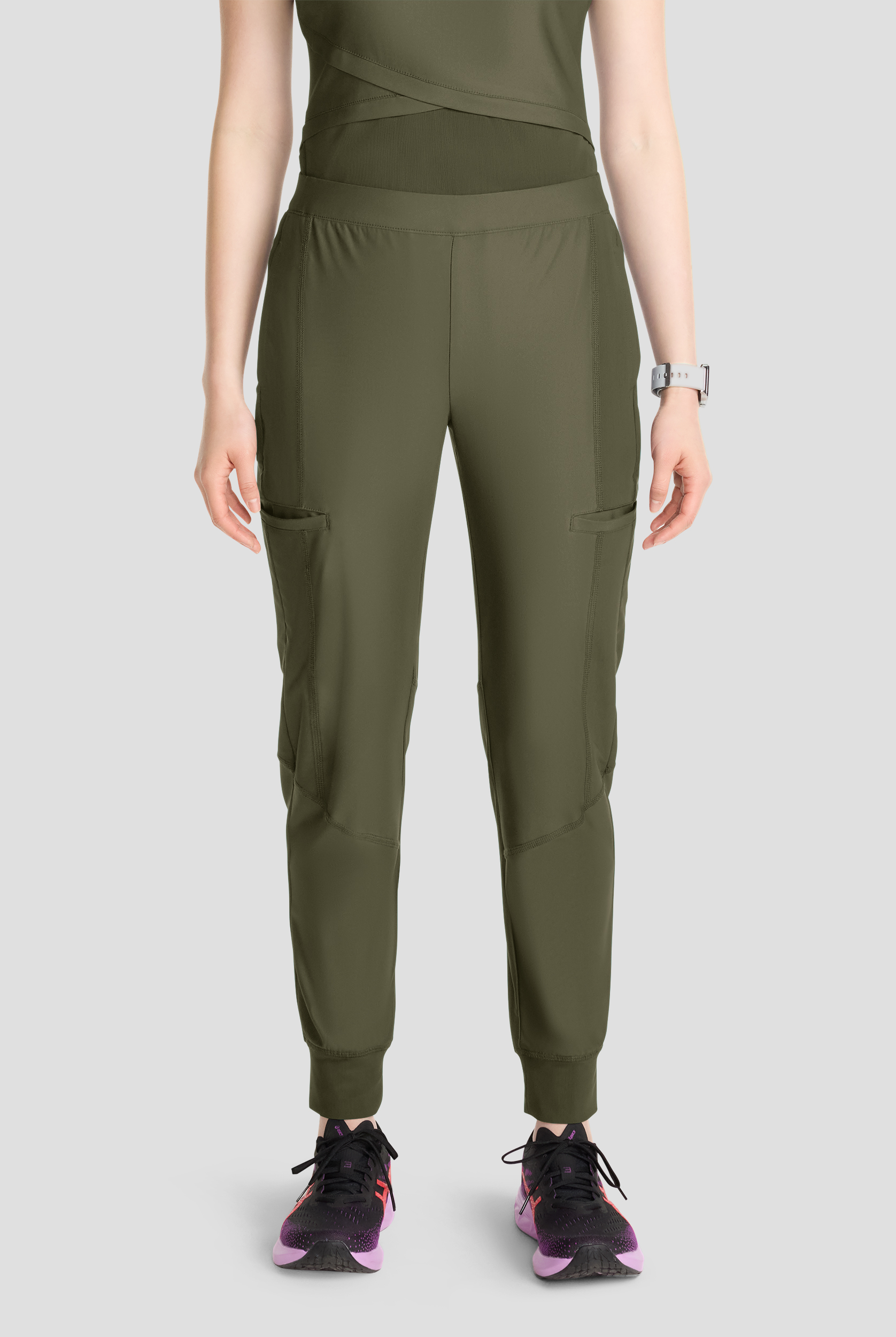 Infinity GNR8 Kinetic Knit Women's 4-Pocket STRETCH Cargo Jogger Scrub Pants