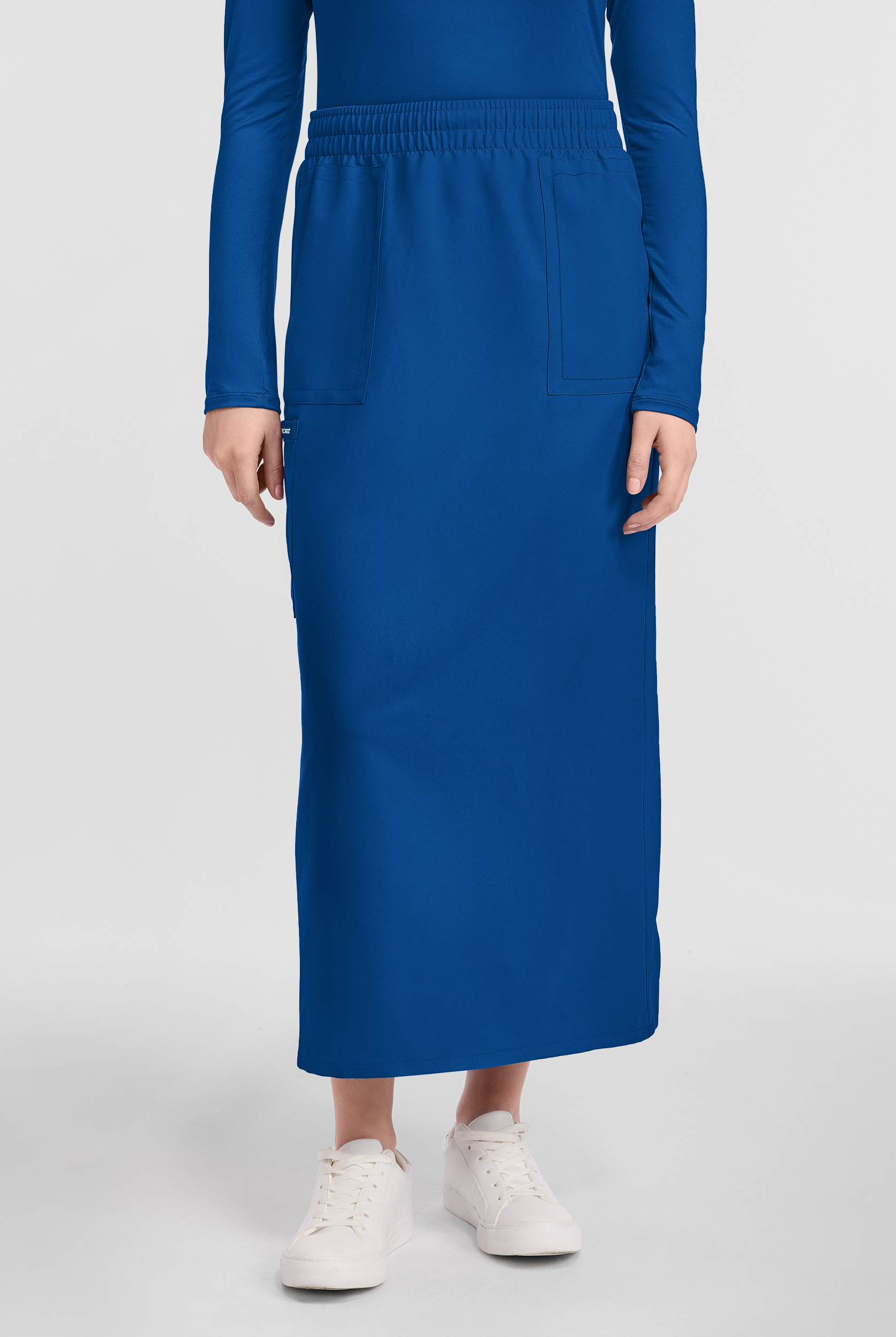 Falda m&eacute;dica Cherokee Workwear Originals Ultra al tobillo con 3 bolsillos para mujer